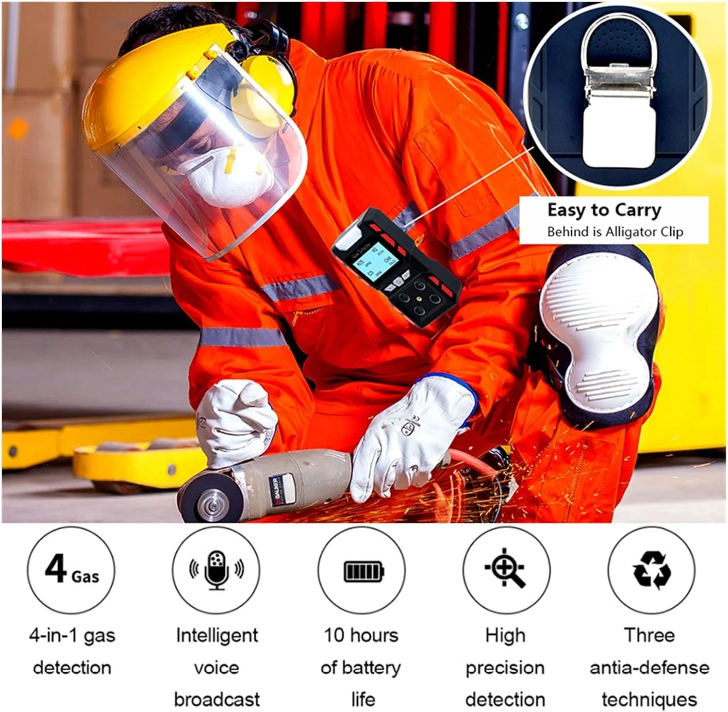 دتکتور گاز، آنالایزر گاز صنعتی چند منظوره مستقل H2S CO O2 EX، آشکارساز گاز قابل احتراق، مونوکسید کربن، سنسور ایمنی آتش نشانی، یادآوری صوتی (دتکتور گاز B) دتکتور گاز، آنالایزر گاز صنعتی چند منظوره مستقل H2S CO O2 EX، آشکارساز گاز قابل احتراق، مونوکسید کربن، سنسور ایمنی آتش نشانی، یادآوری صوتی (دتکتور گاز B)