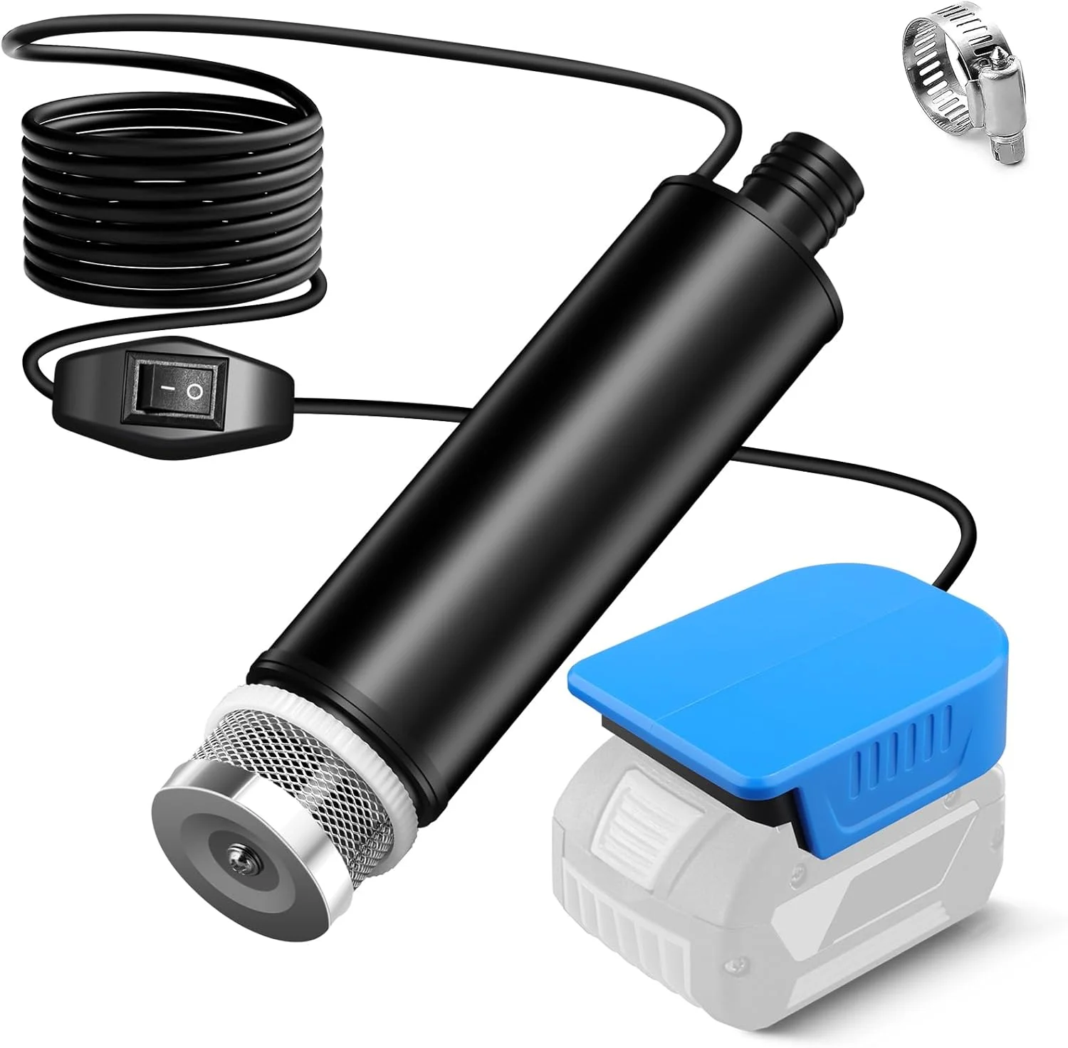 پمپ شناور برای باتری بوش 18 ولت GBA Professional، پمپ آب برقی با جریان آب 30 لیتر در دقیقه و طول کابل 4 متر، برای استخرهای شنا، آکواریوم ها، فواره ها، حوضچه ها و ویژگی های آبی پمپ شناور برای باتری بوش 18 ولت GBA Professional، پمپ آب برقی با جریان آب 30 لیتر در دقیقه و طول کابل 4 متر، برای استخرهای شنا، آکواریوم ها، فواره ها، حوضچه ها و ویژگی های آبی