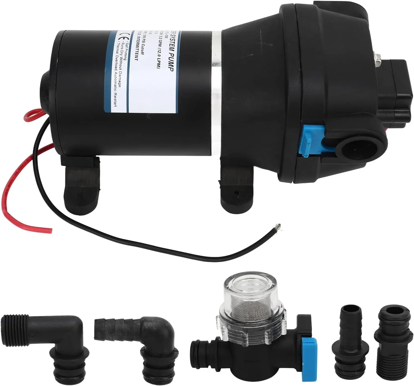 پمپ دیافراگمی Gearwell، پمپ آب DC12V 100PSI، میکرو بوستر فشار قوی، پمپ جابجایی مثبت 3.2GPM، برای سیستم سمپاش دریایی RV پمپ دیافراگمی Gearwell، پمپ آب DC12V 100PSI، میکرو بوستر فشار قوی، پمپ جابجایی مثبت 3.2GPM، برای سیستم سمپاش دریایی RV