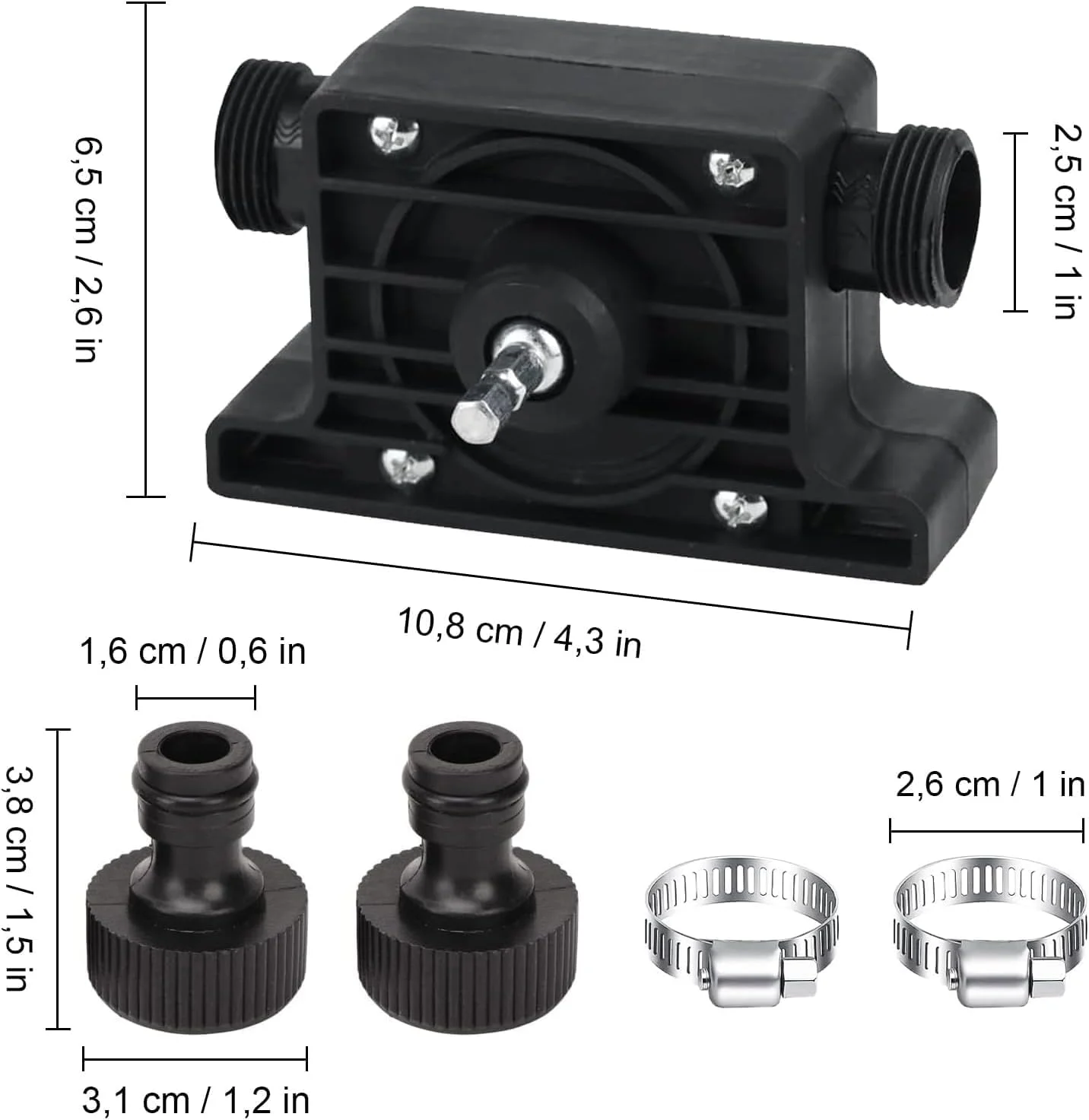 پمپ مینی دریل برقی با شفت 7 میلی متری، پمپ های انتقال خود مکش، پمپ دریل بی سیم قابل حمل با 2 اتصال دهنده و 2 بست شلنگ برای روغن دیزل باغ خانگی، نیاز به اتصال دریل برقی پمپ مینی دریل برقی با شفت 7 میلی متری، پمپ های انتقال خود مکش، پمپ دریل بی سیم قابل حمل با 2 اتصال دهنده و 2 بست شلنگ برای روغن دیزل باغ خانگی، نیاز به اتصال دریل برقی