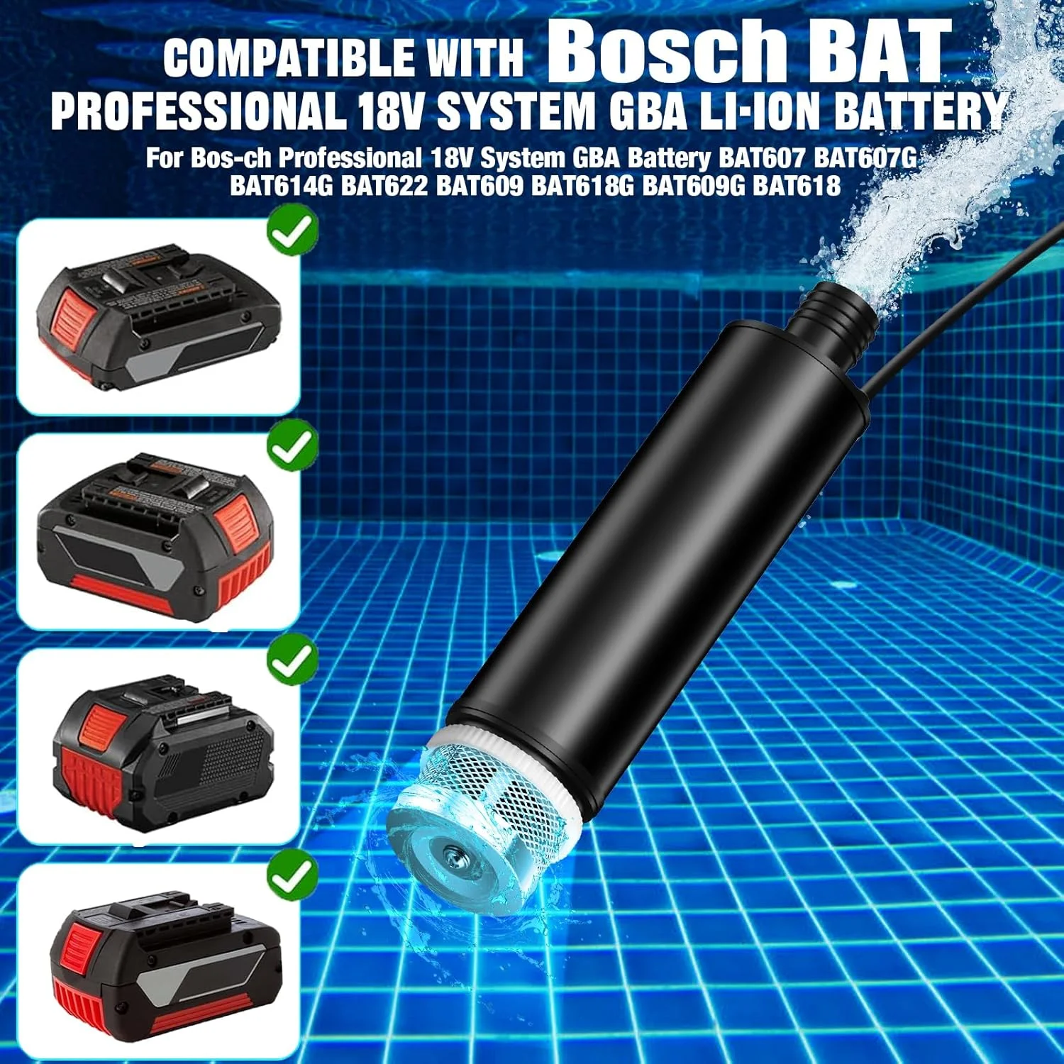 پمپ آب TPDL، پمپ لجن کش برای باتری 18 ولت Bosch Pro، پمپ انتقال آب 12 ولت 120 وات با کابل 5 متری و سوئیچ، پمپ مکش روغن قابل حمل، پمپ شناور برای Gardena، آبیاری باغ استخر و خودرو پمپ آب TPDL، پمپ لجن کش برای باتری 18 ولت Bosch Pro، پمپ انتقال آب 12 ولت 120 وات با کابل 5 متری و سوئیچ، پمپ مکش روغن قابل حمل، پمپ شناور برای Gardena، آبیاری باغ استخر و خودرو