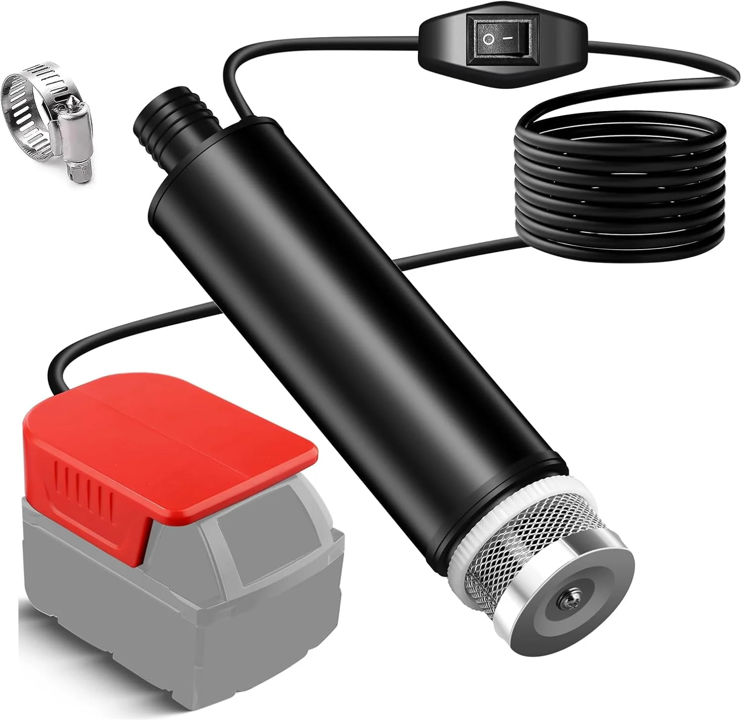 پمپ شناور برای باتری 18 ولت Milwaukee M18، پمپ آب برقی با جریان آب 30 لیتر در دقیقه و طول کابل 4 متر، برای استخرها، آکواریوم ها، فواره ها، حوضچه ها و ویژگی های آبی (بدون باتری) پمپ شناور برای باتری 18 ولت Milwaukee M18، پمپ آب برقی با جریان آب 30 لیتر در دقیقه و طول کابل 4 متر، برای استخرها، آکواریوم ها، فواره ها، حوضچه ها و ویژگی های آبی (بدون باتری)