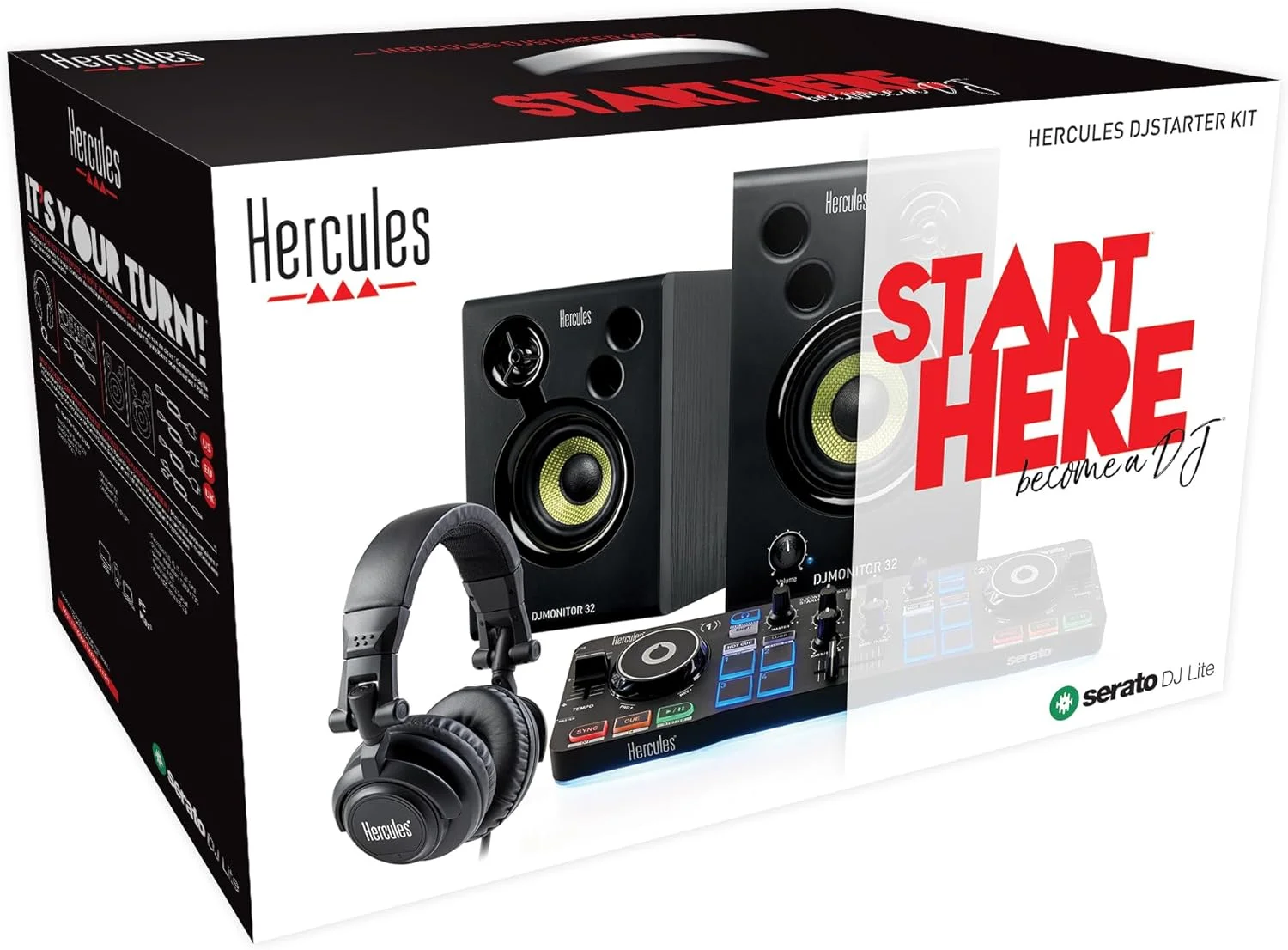 کیت آغاز به کار دیجی Hercules – بسته کامل دیجی با DJControl Starlight، مانیتورهای استودیویی Monitor 32 و هدفون HDP DJ45 کیت آغاز به کار دیجی Hercules – بسته کامل دیجی با DJControl Starlight، مانیتورهای استودیویی Monitor 32 و هدفون HDP DJ45