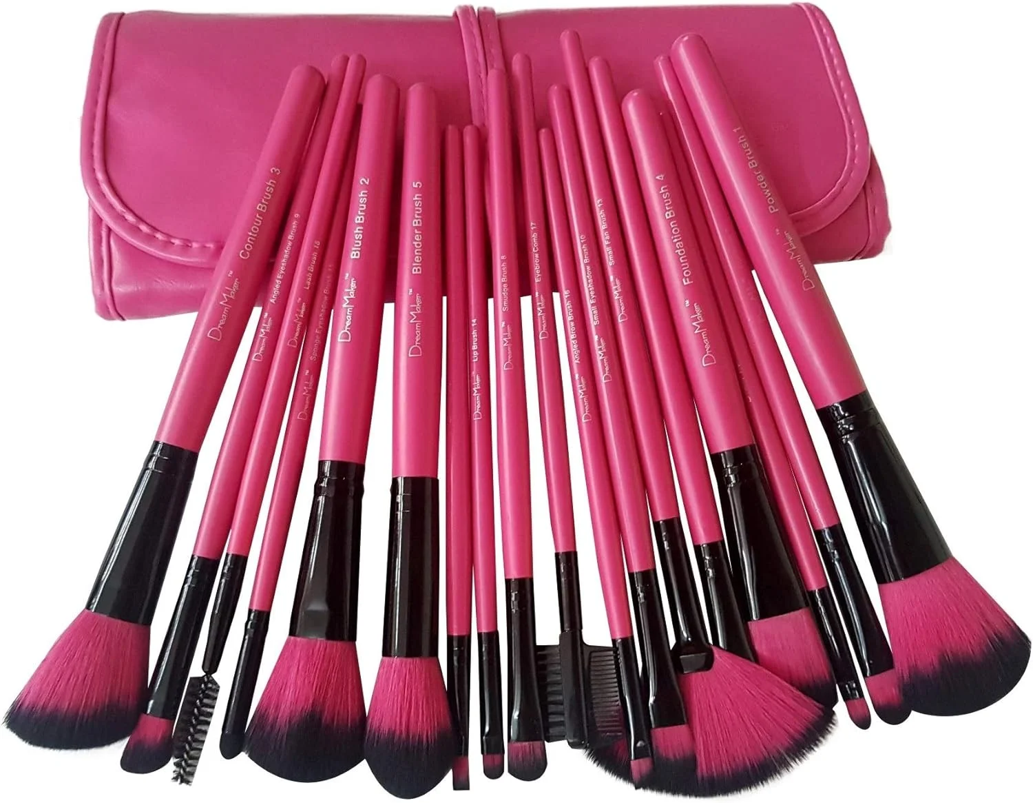 ست برس آرایشی 18 تکه Dream Maker (صورتی)