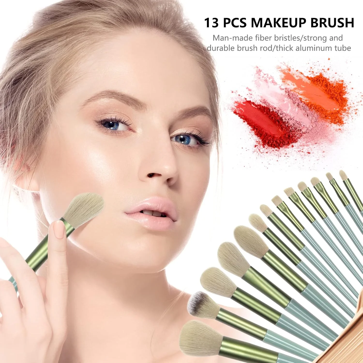 ست براش آرایشی دورینگکو، 13 تکه براش آرایشی حرفهای، براشهای کرم پودر ممتاز، کانسیلرها، سایه چشم، ابرو، رژگونه، کیت براشهای آرایشی با کیف نگهداری قابل حمل ست براش آرایشی دورینگکو، 13 تکه براش آرایشی حرفهای، براشهای کرم پودر ممتاز، کانسیلرها، سایه چشم، ابرو، رژگونه، کیت براشهای آرایشی با کیف نگهداری قابل حمل