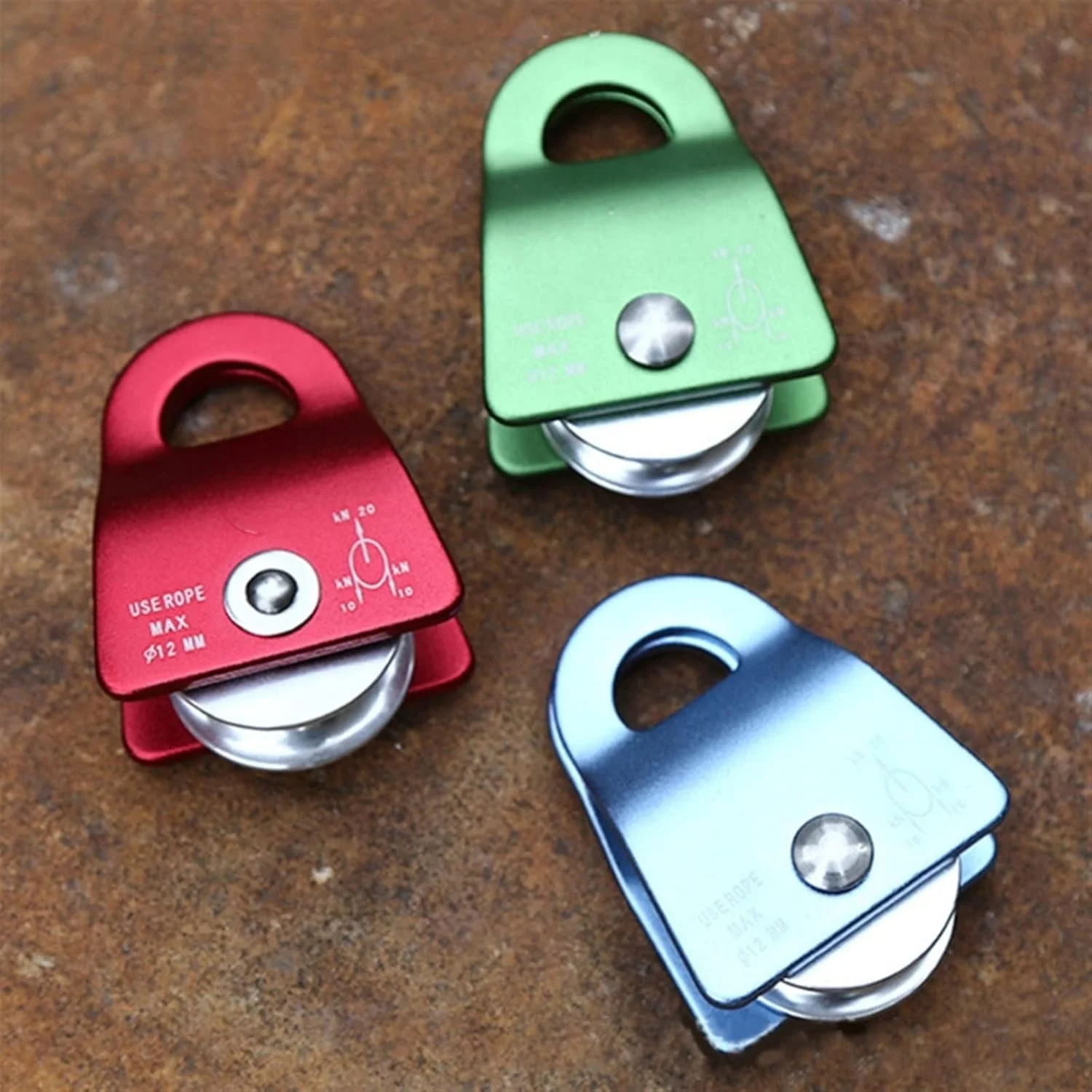 قرقره نجات UTOYA، قرقره کوچک، حمل و نقل متحرک، صخره نوردی، قرقره بالابر، کمپینگ در فضای باز، پیاده روی (سایز: GN)