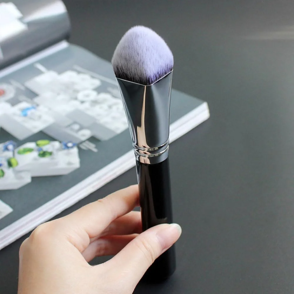 براش های آرایشی کرم پودر DonLeeving، براش آرایشی با کیفیت بالا، براش کرم پودر حرفه ای 4D، کانسیلر، براش صاف کننده، ترکیب کننده و براش صورت برای مایع، کرم و پودر تثبیت کننده