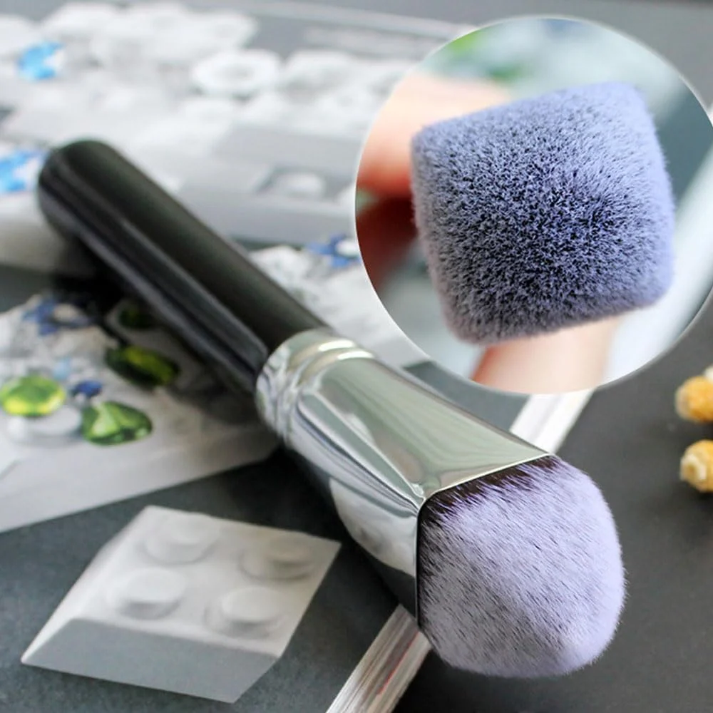 براش های آرایشی کرم پودر DonLeeving، براش آرایشی با کیفیت بالا، براش کرم پودر حرفه ای 4D، کانسیلر، براش صاف کننده، ترکیب کننده و براش صورت برای مایع، کرم و پودر تثبیت کننده