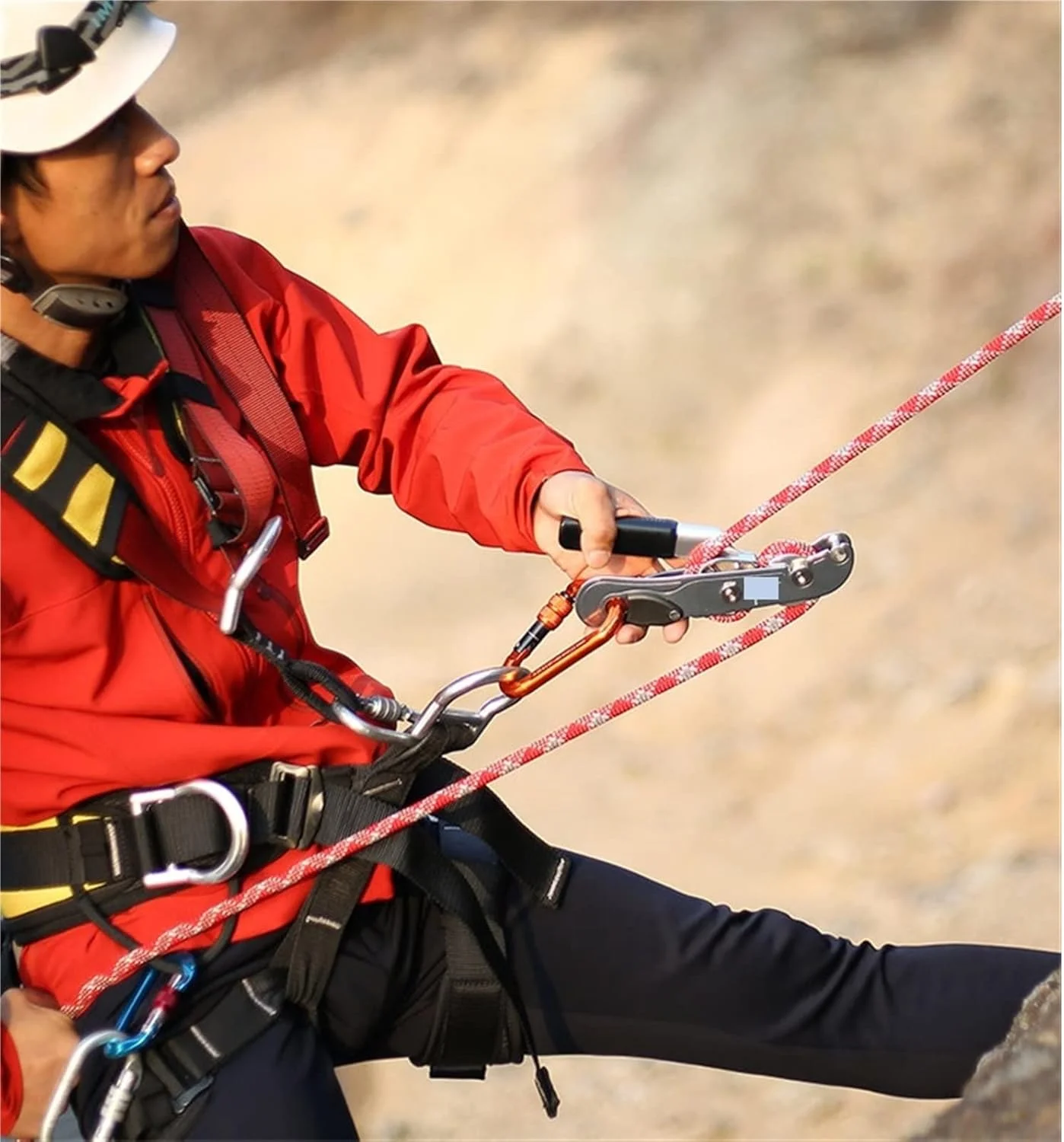 قرقره UTOYA با عملکرد خود قفل شونده، دستگاه فرود کنترل دسته دار، قرقره ترمز داخلی و قرقره اصطکاکی بافر مناسب برای صخره نوردی (سایز: رنگ خاکستری) قرقره UTOYA با عملکرد خود قفل شونده، دستگاه فرود کنترل دسته دار، قرقره ترمز داخلی و قرقره اصطکاکی بافر مناسب برای صخره نوردی (سایز: رنگ خاکستری)