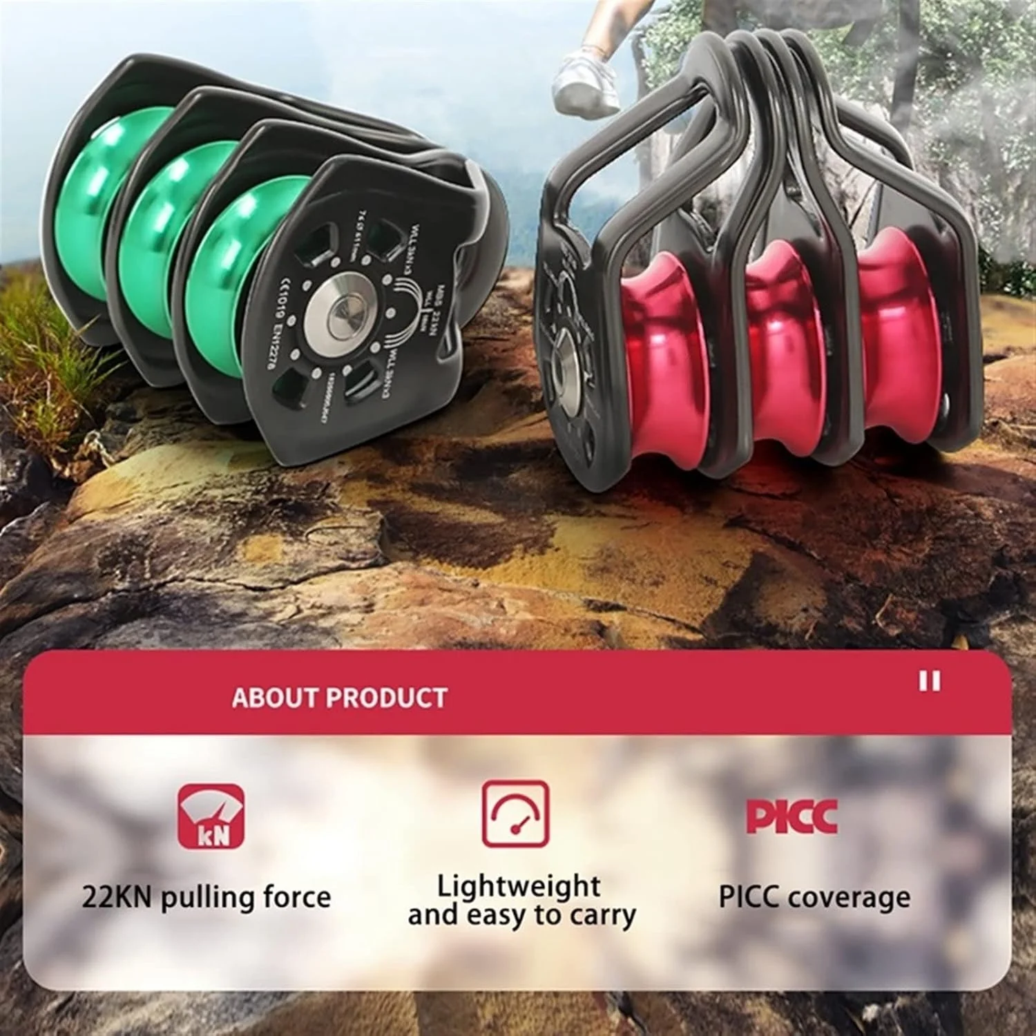 قرقره UTOYA سه قرقره ای طناب کشویی در فضای باز، طناب بالابر، حمل و نقل طناب راه، گروه قرقره نجات سنگ نوردی (رنگ: سبز خاکستری) قرقره UTOYA سه قرقره ای طناب کشویی در فضای باز، طناب بالابر، حمل و نقل طناب راه، گروه قرقره نجات سنگ نوردی (رنگ: سبز خاکستری)