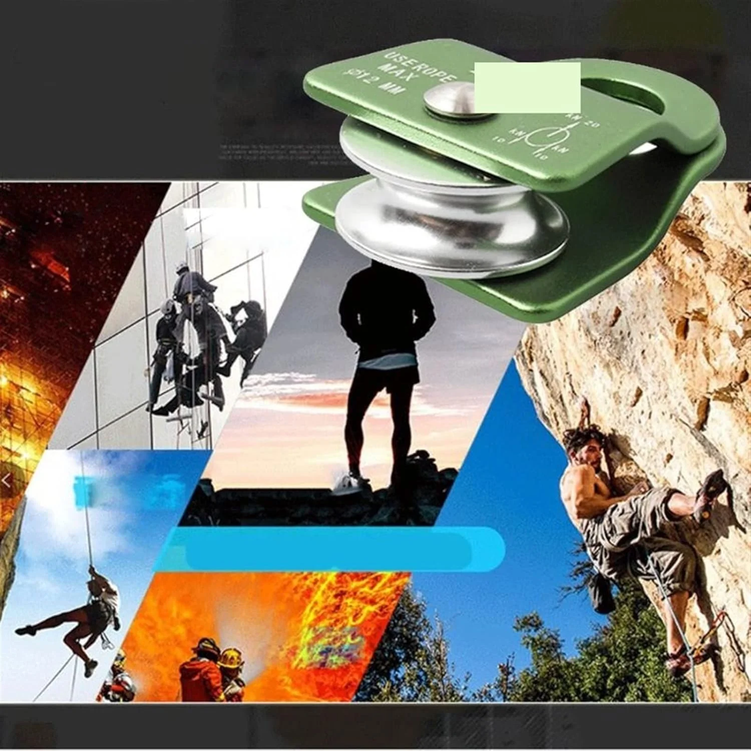 قرقره فعال UTOYA، قرقره چرخشی درجه دار برای صخره نوردی در فضای باز، طناب، کمربند یخی، بالابر، طناب کشی عمده قرقره فعال UTOYA، قرقره چرخشی درجه دار برای صخره نوردی در فضای باز، طناب، کمربند یخی، بالابر، طناب کشی عمده
