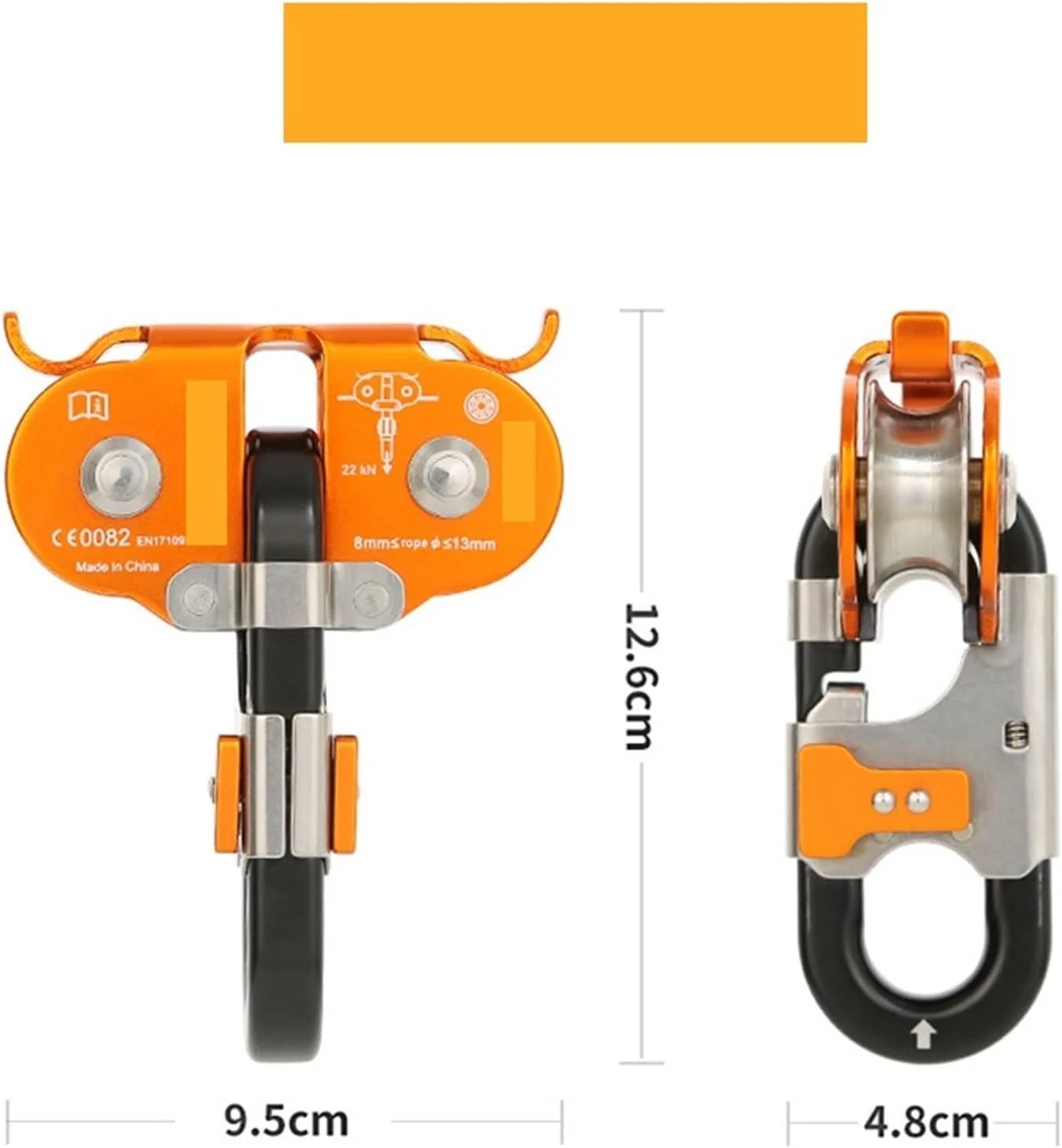 قرقره UTOYA پارک ماجراجویی در ارتفاعات، عبور از جنگل با تجهیزات، قرقره دوتایی طرح جغد با بلبرینگ استیل داخلی (سایز: رنگ خاکستری)