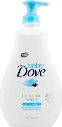 شامپو سر و بدن کودک Baby Dove مخصوص پوست حساس، مناسب برای حمام کودک، مرطوب کننده غنی، بدون اشک و ضد حساسیت، 591 میلی لیتر (بسته بندی ممکن است متفاوت باشد) شامپو سر و بدن کودک Baby Dove مخصوص پوست حساس، مناسب برای حمام کودک، مرطوب کننده غنی، بدون اشک و ضد حساسیت، 591 میلی لیتر (بسته بندی ممکن است متفاوت باشد)