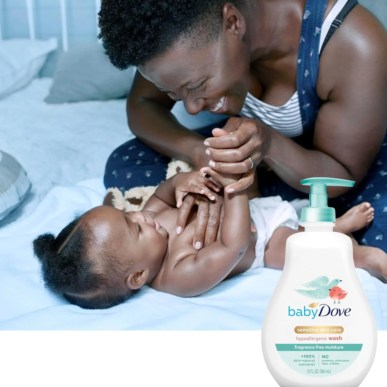 شامپو سر و بدن کودک Baby Dove مخصوص پوست حساس، بدون عطر، مرطوب کننده، ضد حساسیت، از بین برنده باکتری، 384 میلی لیتر شامپو سر و بدن کودک Baby Dove مخصوص پوست حساس، بدون عطر، مرطوب کننده، ضد حساسیت، از بین برنده باکتری، 384 میلی لیتر