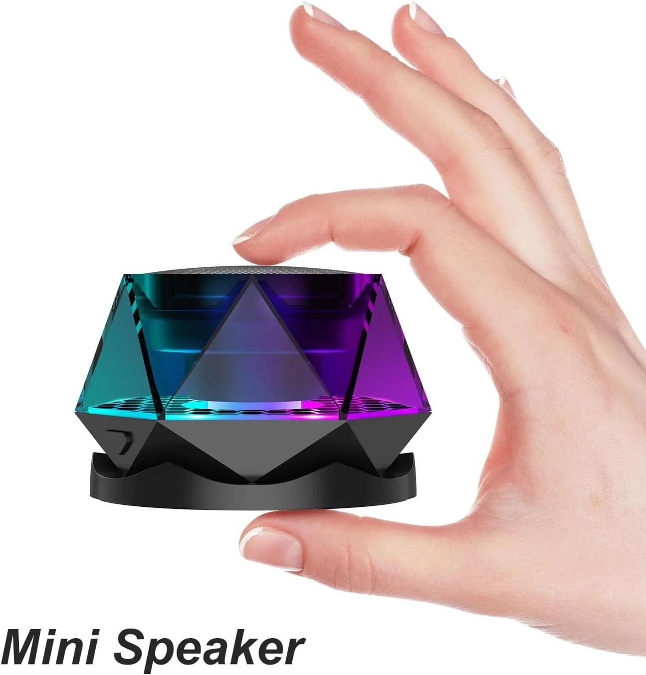 اسپیکر بلوتوثی مغناطیسی قابل حمل KASTWAVE با نمایش نور RGB، اسپیکر بی سیم جمع و جور برای آیفون و اندروید، جفت سازی TWS و پایه تلفن اسپیکر بلوتوثی مغناطیسی قابل حمل KASTWAVE با نمایش نور RGB، اسپیکر بی سیم جمع و جور برای آیفون و اندروید، جفت سازی TWS و پایه تلفن