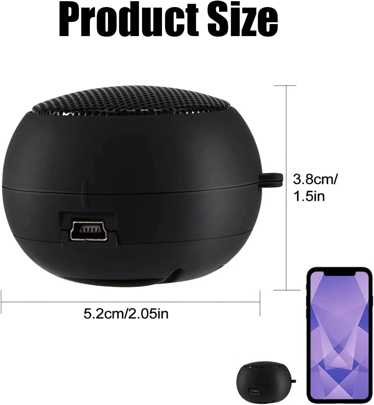 اسپیکر مینی KASTWAVE، اسپیکر قابل حمل با جک صوتی AUX 3.5 میلیمتری داخلی، صدای استریو HD، اسپیکر قابل شارژ در فضای باز برای آیپد/تلفن هوشمند/کامپیوتر اسپیکر مینی KASTWAVE، اسپیکر قابل حمل با جک صوتی AUX 3.5 میلیمتری داخلی، صدای استریو HD، اسپیکر قابل شارژ در فضای باز برای آیپد/تلفن هوشمند/کامپیوتر