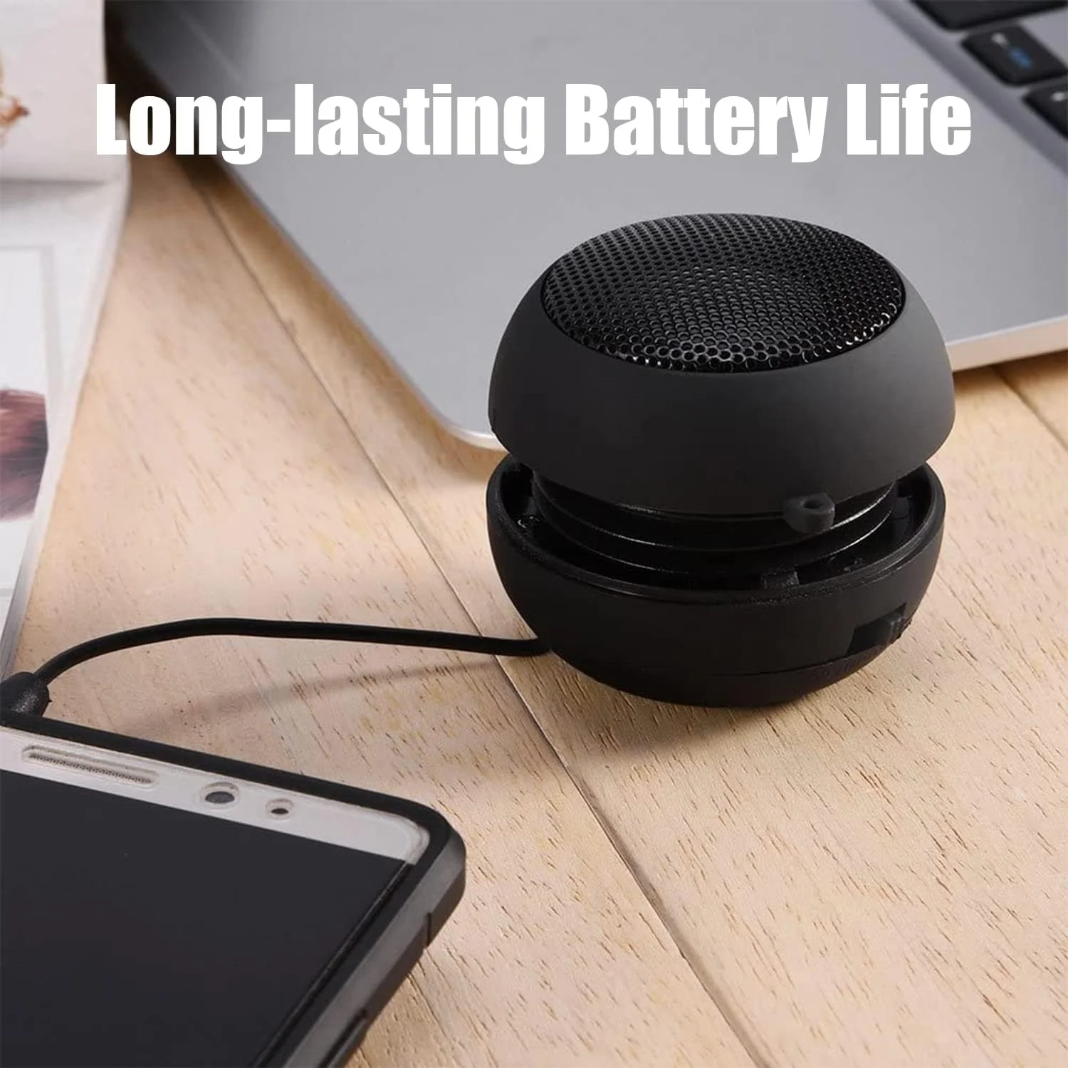 اسپیکر مینی KASTWAVE، اسپیکر قابل حمل با جک صوتی AUX 3.5 میلیمتری داخلی، صدای استریو HD، اسپیکر قابل شارژ در فضای باز برای آیپد/تلفن هوشمند/کامپیوتر اسپیکر مینی KASTWAVE، اسپیکر قابل حمل با جک صوتی AUX 3.5 میلیمتری داخلی، صدای استریو HD، اسپیکر قابل شارژ در فضای باز برای آیپد/تلفن هوشمند/کامپیوتر