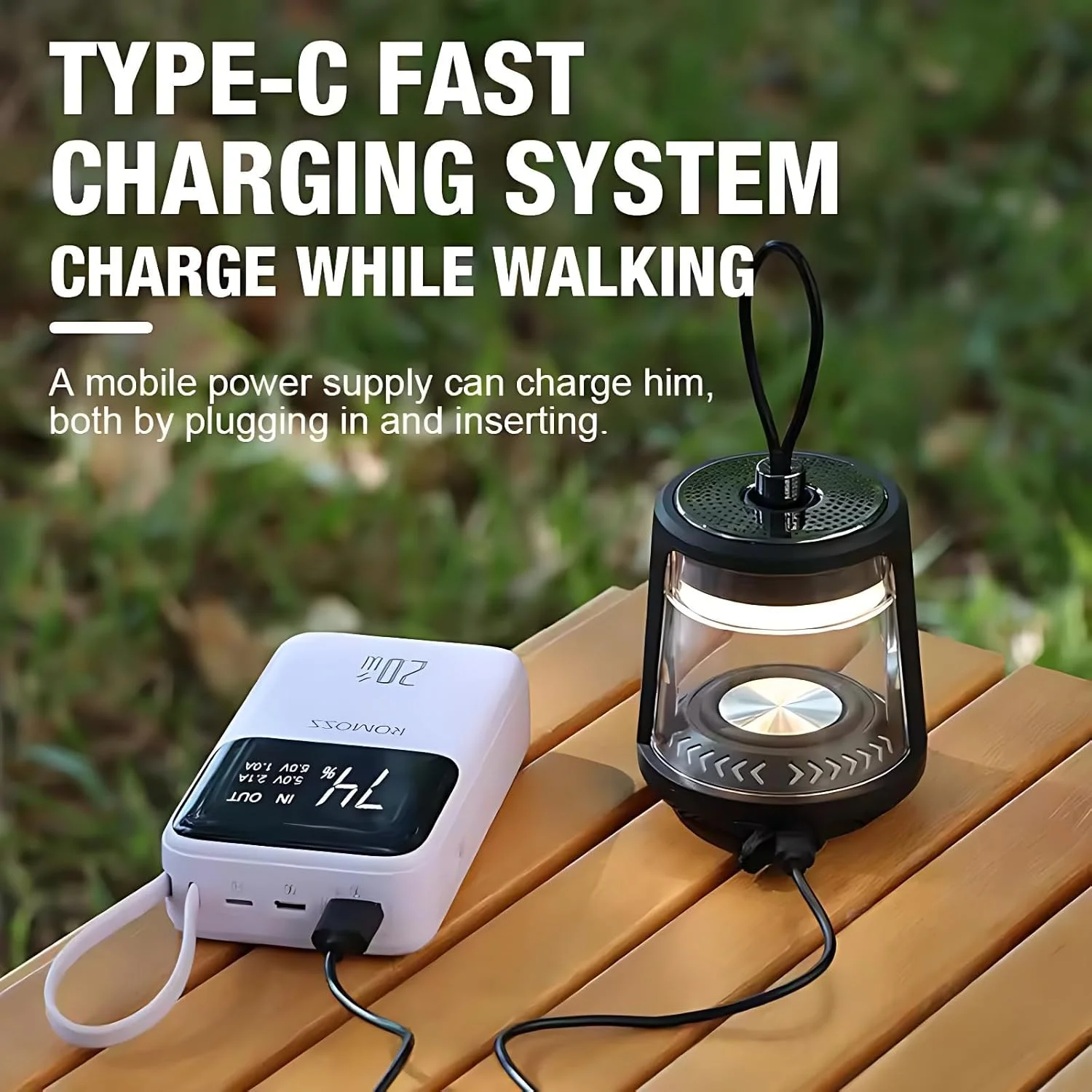 چراغ بلندگوی بلوتوثی قابل حمل 2 در 1، ضد آب، چراغ LED قابل شارژ با پایه مغناطیسی، میکروفون HD برای تماس هندزفری، سیستم صوتی بی سیم سبک چراغ بلندگوی بلوتوثی قابل حمل 2 در 1، ضد آب، چراغ LED قابل شارژ با پایه مغناطیسی، میکروفون HD برای تماس هندزفری، سیستم صوتی بی سیم سبک