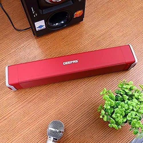 اسپیکر بلوتوثی Geepas GMS11141UK - اسپیکر بلوتوثی با بیس قوی با قابلیت تماس هندزفری | BT/USB/TF/FM/AUX | باتری 1500mAh | ایده آل برای مهمانی ها، فیلم ها، بازی کردن و موارد دیگر | 2 سال گارانتی اسپیکر بلوتوثی Geepas GMS11141UK - اسپیکر بلوتوثی با بیس قوی با قابلیت تماس هندزفری | BT/USB/TF/FM/AUX | باتری 1500mAh | ایده آل برای مهمانی ها، فیلم ها، بازی کردن و موارد دیگر | 2 سال گارانتی
