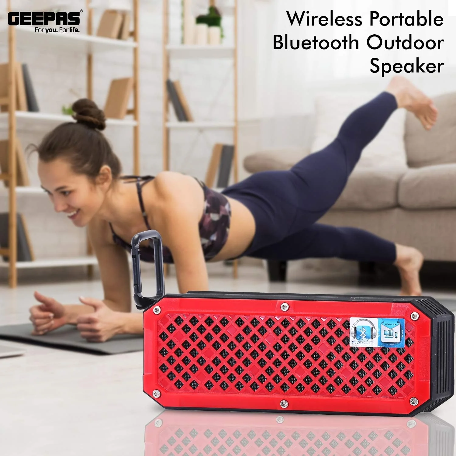 اسپیکر بلوتوثی قابل شارژ Geepas GMS8591، USB اسپیکر بلوتوثی قابل شارژ Geepas GMS8591، USB