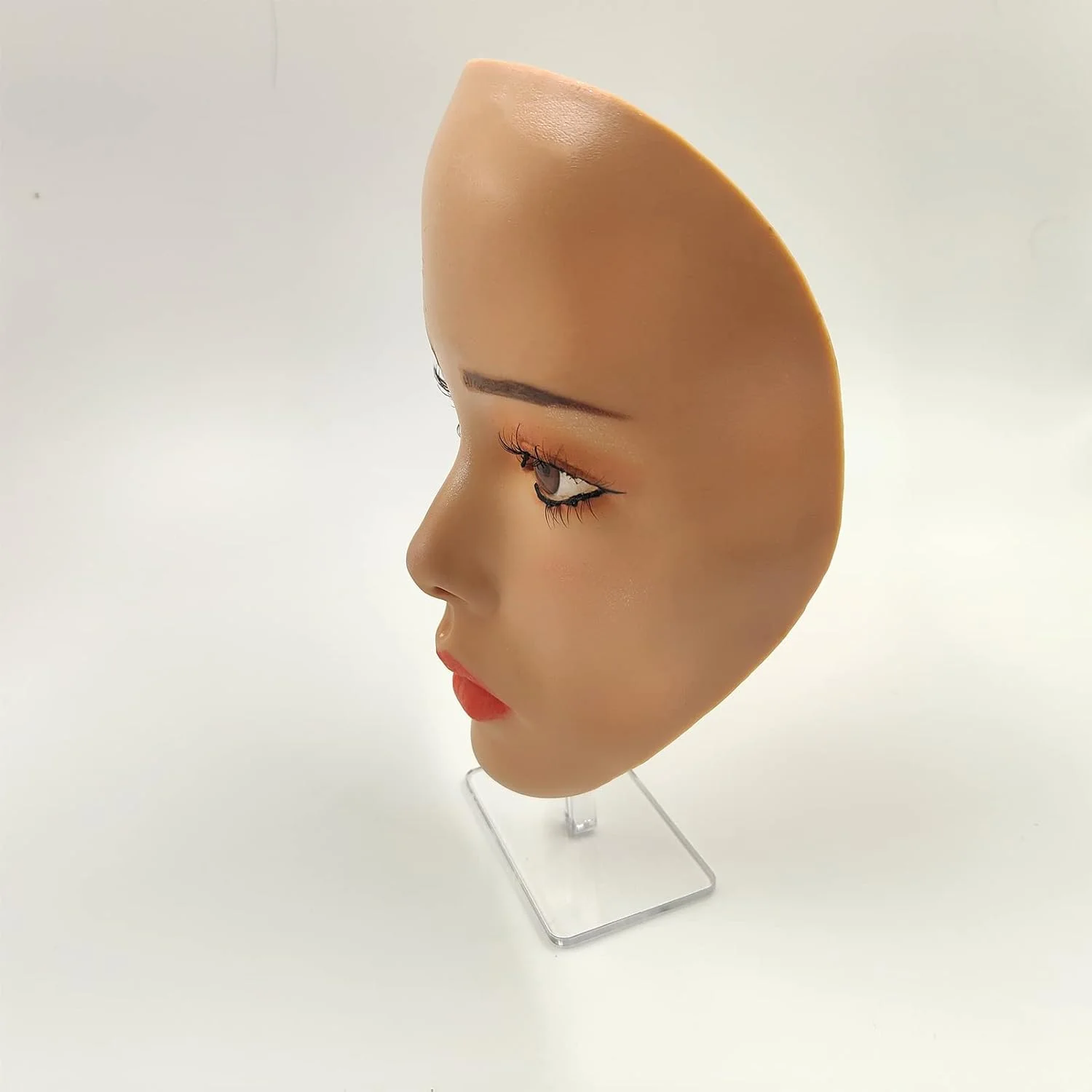 صورت تمرین آرایش سه بعدی DANLIKT، صورت مانکن آرایشی قابل استفاده مجدد با مجموعه برس های آرایشی، سایه چشم سیلیکونی تمرین صورت کامل، برای هنرمندان آرایش نوظهور، هدیه دخترانه صورت تمرین آرایش سه بعدی DANLIKT، صورت مانکن آرایشی قابل استفاده مجدد با مجموعه برس های آرایشی، سایه چشم سیلیکونی تمرین صورت کامل، برای هنرمندان آرایش نوظهور، هدیه دخترانه