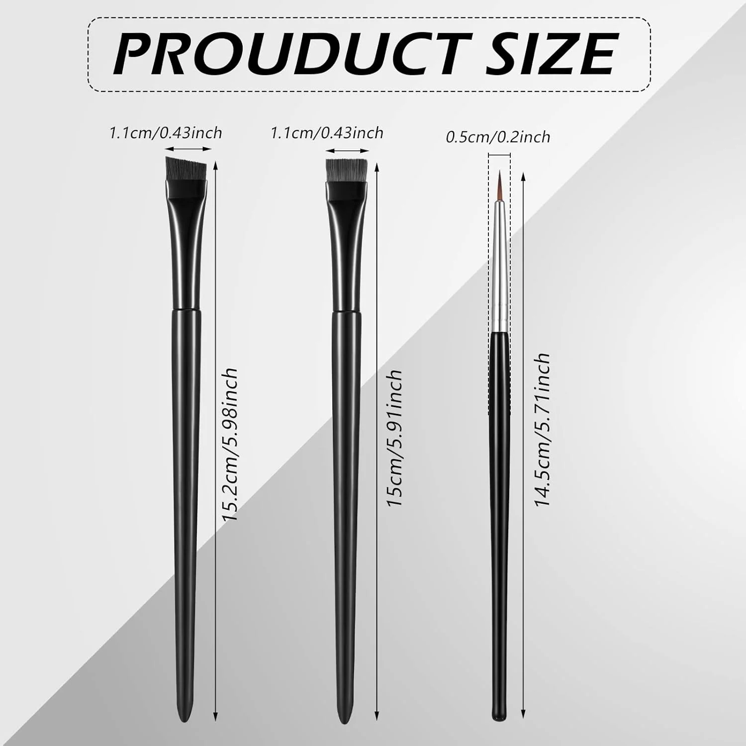 ست برس خط چشم و ابرو 45 عددی CONTEK شامل برس خط چشم تخت، برس ابرو زاویه دار، برس کانسیلر نوک تیز، ست برس های آرایشی ابزار آرایش چشم برای خط چشم و ابرو دقیق ست برس خط چشم و ابرو 45 عددی CONTEK شامل برس خط چشم تخت، برس ابرو زاویه دار، برس کانسیلر نوک تیز، ست برس های آرایشی ابزار آرایش چشم برای خط چشم و ابرو دقیق