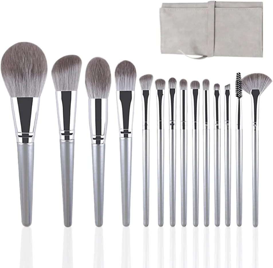 CaurGCHer ست 15 عددی برس آرایشی، برس کانسیلر چشم، برس سایه چشم مصنوعی ممتاز، برس حرفه ای فونداسیون برای کانتورینگ، کانسیلر، فونداسیون، پودر، سایه چشم، رژگونه به همراه کیف لوازم آرایشی CaurGCHer ست 15 عددی برس آرایشی، برس کانسیلر چشم، برس سایه چشم مصنوعی ممتاز، برس حرفه ای فونداسیون برای کانتورینگ، کانسیلر، فونداسیون، پودر، سایه چشم، رژگونه به همراه کیف لوازم آرایشی