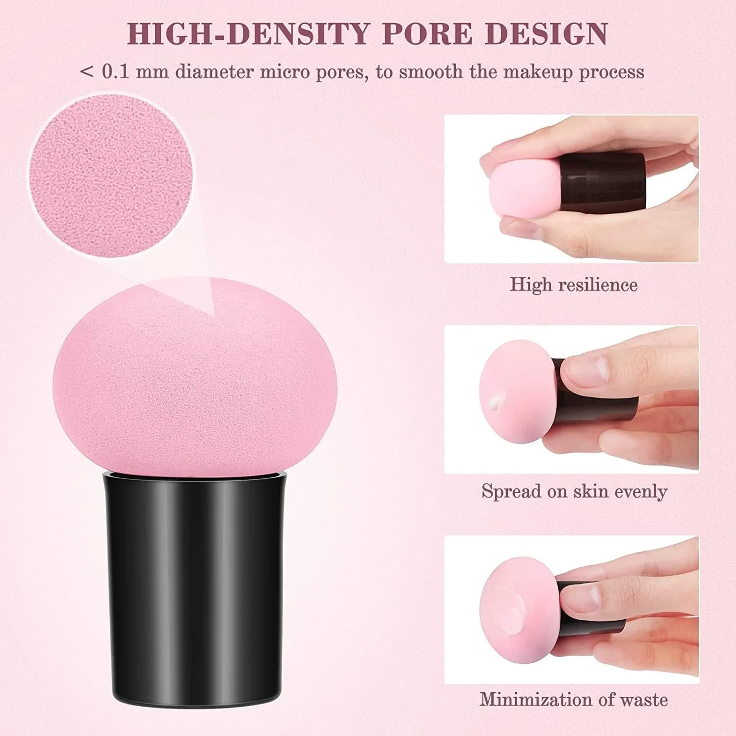 ست براش آرایشی 13 عددی ClubBeauty - شامل 10 براش حرفه ای برای کرم پودر، ترکیب، رژگونه، چشم، صورت، پودر مایع و کرمی به همراه اسفنج آرایشی قارچی، یک عدد تمیز کننده براش و یک عدد بلندر