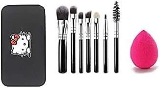 ست برس آرایشی 7 تکه Catiblue (رنگ ممکن است متفاوت باشد) با جعبه نگهداری + پد اسفنجی (رنگ ممکن است متفاوت باشد) ست برس آرایشی 7 تکه Catiblue (رنگ ممکن است متفاوت باشد) با جعبه نگهداری + پد اسفنجی (رنگ ممکن است متفاوت باشد)