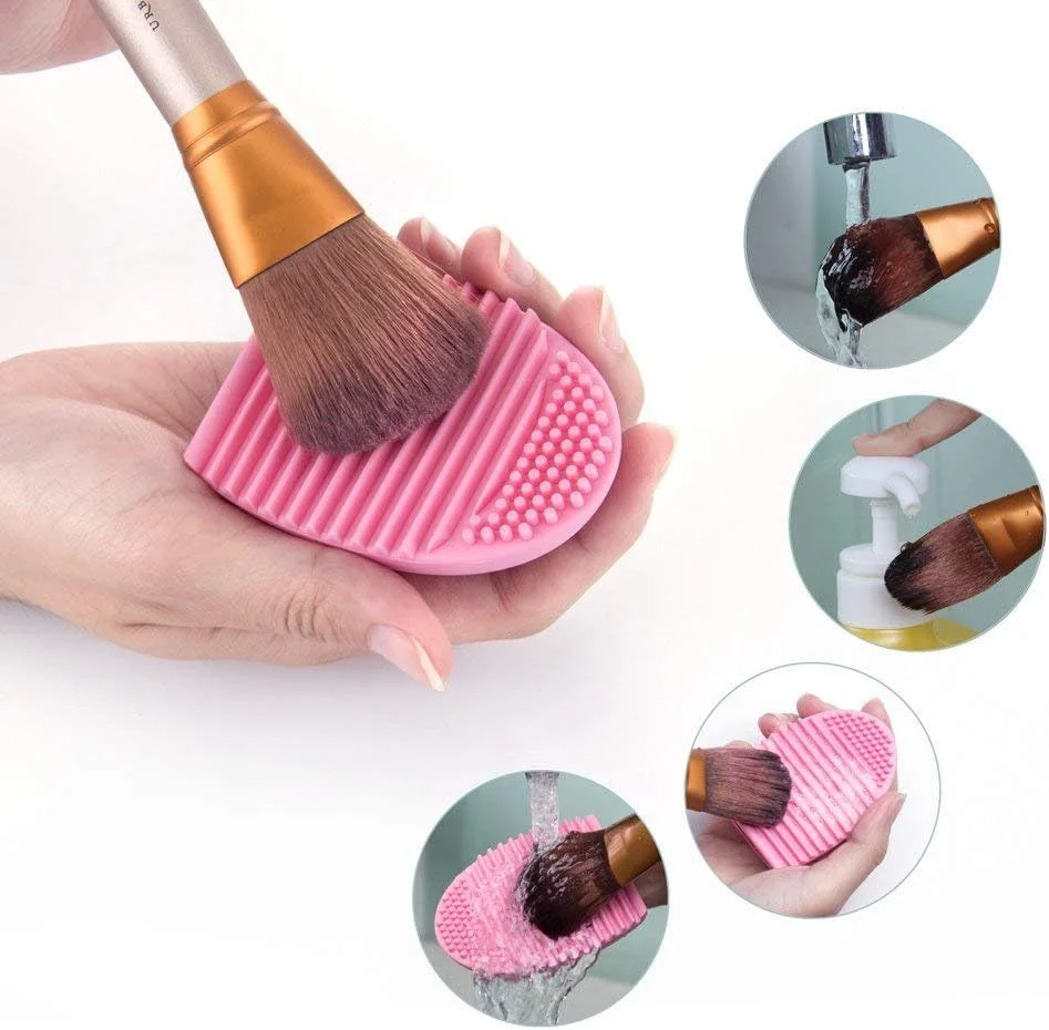 ست براش آرایشی 13 عددی ClubBeauty - شامل 10 براش حرفه ای برای کرم پودر، ترکیب، رژگونه، چشم، صورت، پودر مایع و کرمی به همراه اسفنج آرایشی قارچی، یک عدد تمیز کننده براش و یک عدد بلندر