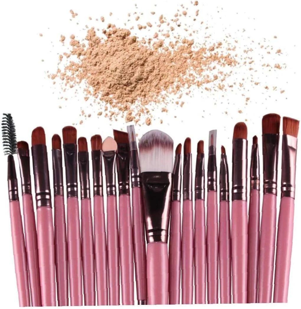 ست 20 عددی برس آرایشی CBERADA beauty Berrywho، برس های حرفه ای برای آرایش، شامل برس کرم پودر، سایه چشم، رژ لب و ابزارهای مراقبت از زیبایی (رنگ: رنگارنگ)