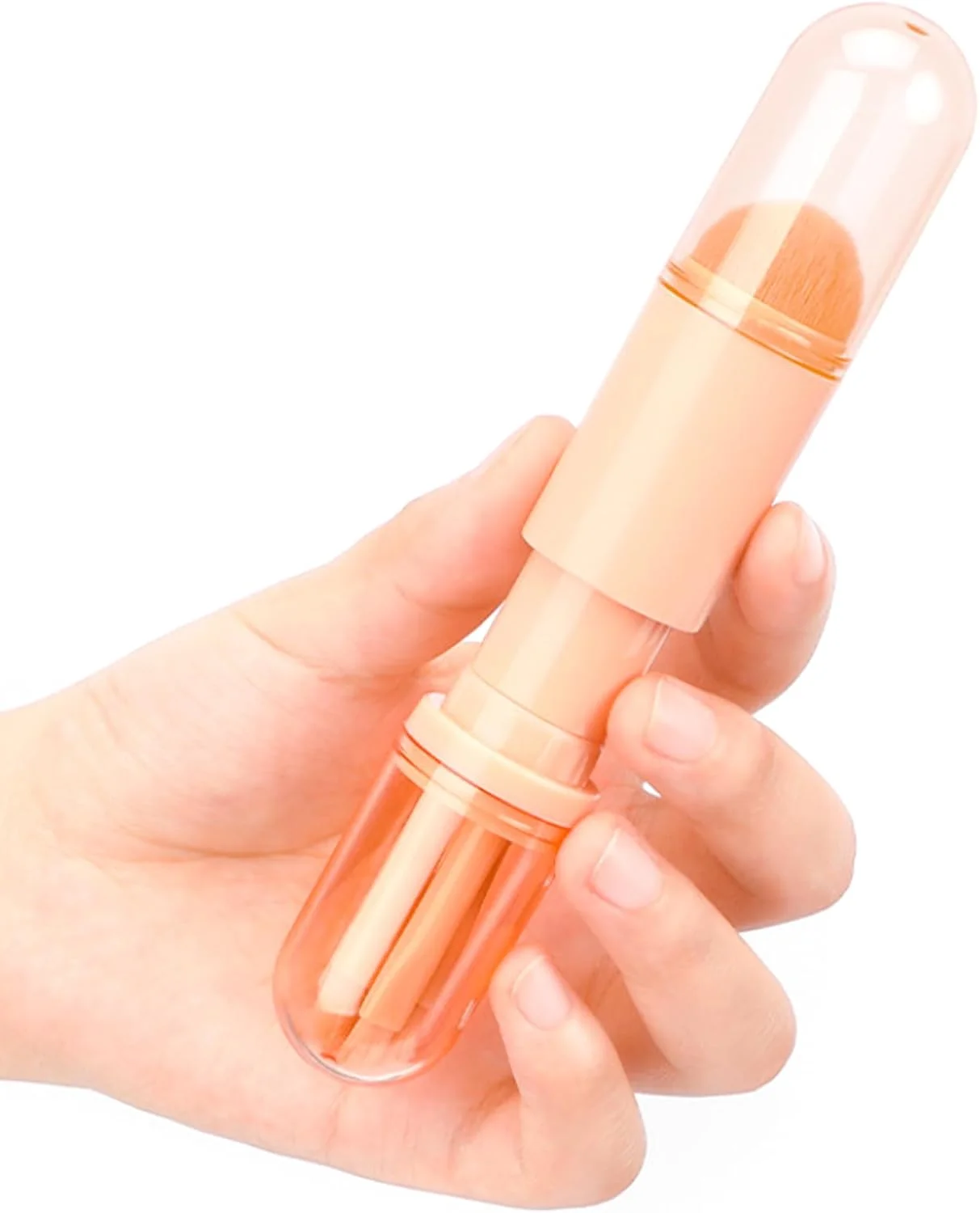 ست برس آرایشی مسافرتی Capiant، 3 عددی، 4 در 1، برس لب کوچک قابل حمل، برس فونداسیون، برس پودر ترکیبی، برس سایه چشم، برای برس آرایشی لوازم آرایشی صورت زنانه ست برس آرایشی مسافرتی Capiant، 3 عددی، 4 در 1، برس لب کوچک قابل حمل، برس فونداسیون، برس پودر ترکیبی، برس سایه چشم، برای برس آرایشی لوازم آرایشی صورت زنانه