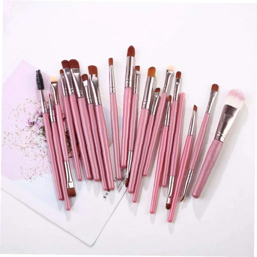 ست 20 عددی برس آرایشی CBERADA beauty Berrywho، برس های حرفه ای برای آرایش، شامل برس کرم پودر، سایه چشم، رژ لب و ابزارهای مراقبت از زیبایی (رنگ: رنگارنگ)