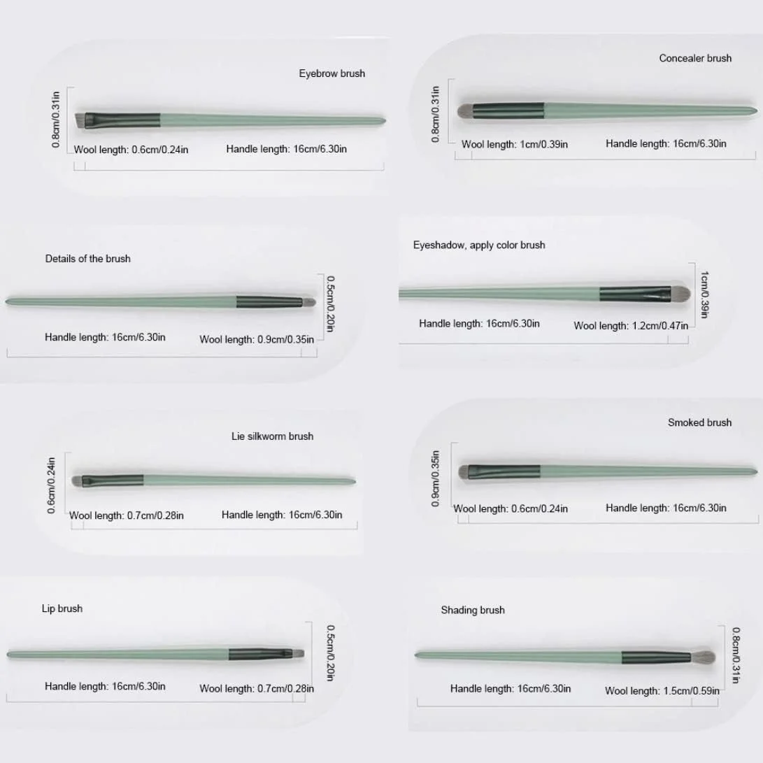 ست برس آرایشی حرفه ای CBERADA، شامل برس های کانسیلر، پودر، رژگونه و 13 برس آرایشی صورت (رنگ: 13 عدد)