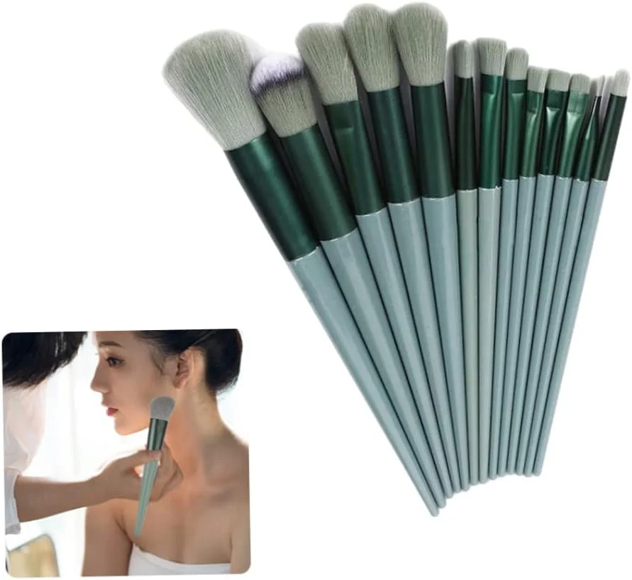 ست برس آرایشی حرفه ای CBERADA، شامل برس های کانسیلر، پودر، رژگونه و 13 برس آرایشی صورت (رنگ: 13 عدد)