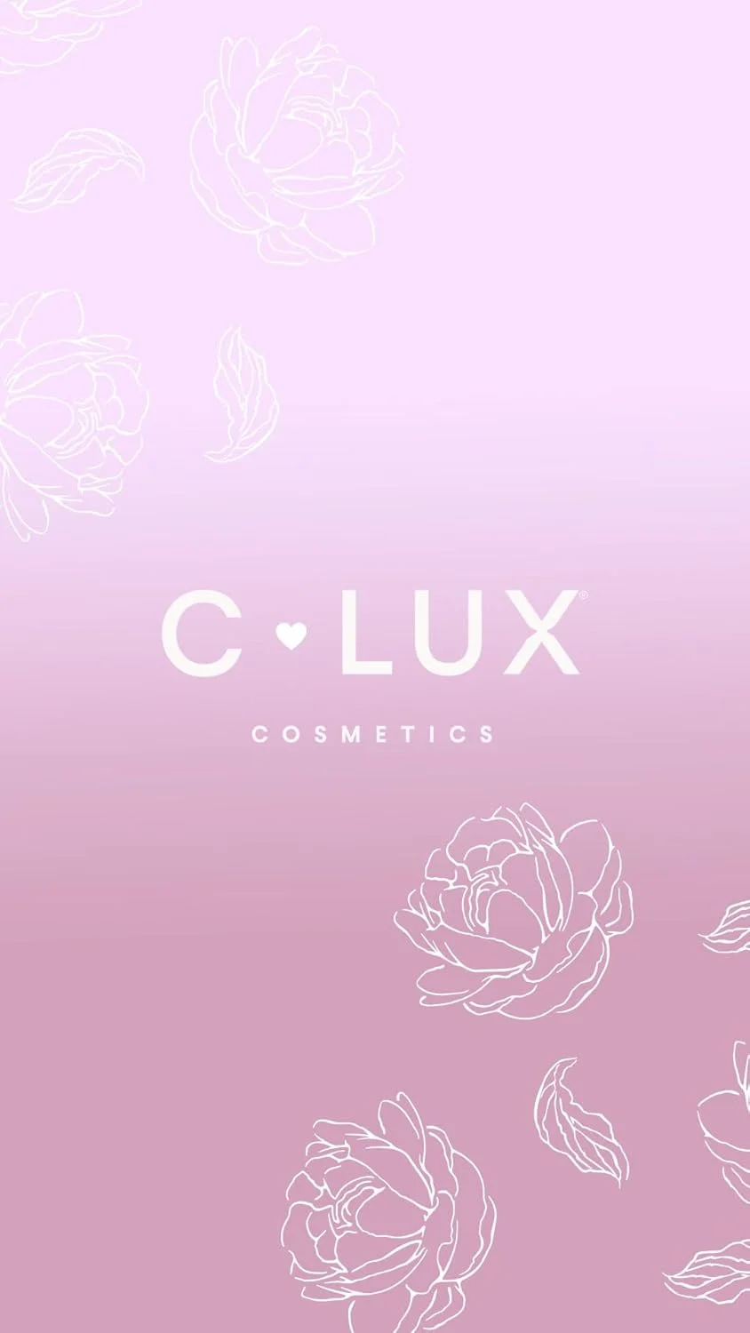 ست برس آرایشی 24 تکه C-LUX مدل Tulip Day - طراحی صورتی ملایم، موهای مصنوعی بدون تست حیوانی، ست کامل برس صورت و چشم با کیف رولی زیبا - ایده آل برای همه دوستداران آرایش و هدیه دادن