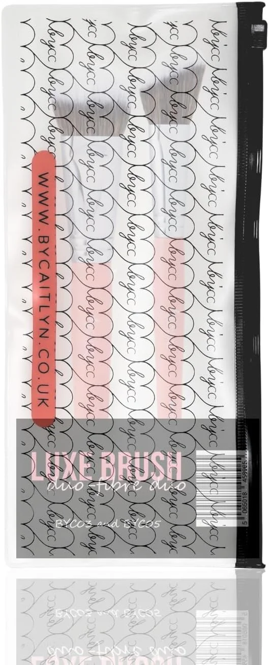 ست براش دوگانه لوکس دو-فیبر By Caitlyn - ست براش آرایشی حرفه ای برای ترکیب، پرداخت و استفاده بی نقص - براش های آرایشی دو-فیبر مصنوعی ممتاز ست براش دوگانه لوکس دو-فیبر By Caitlyn - ست براش آرایشی حرفه ای برای ترکیب، پرداخت و استفاده بی نقص - براش های آرایشی دو-فیبر مصنوعی ممتاز
