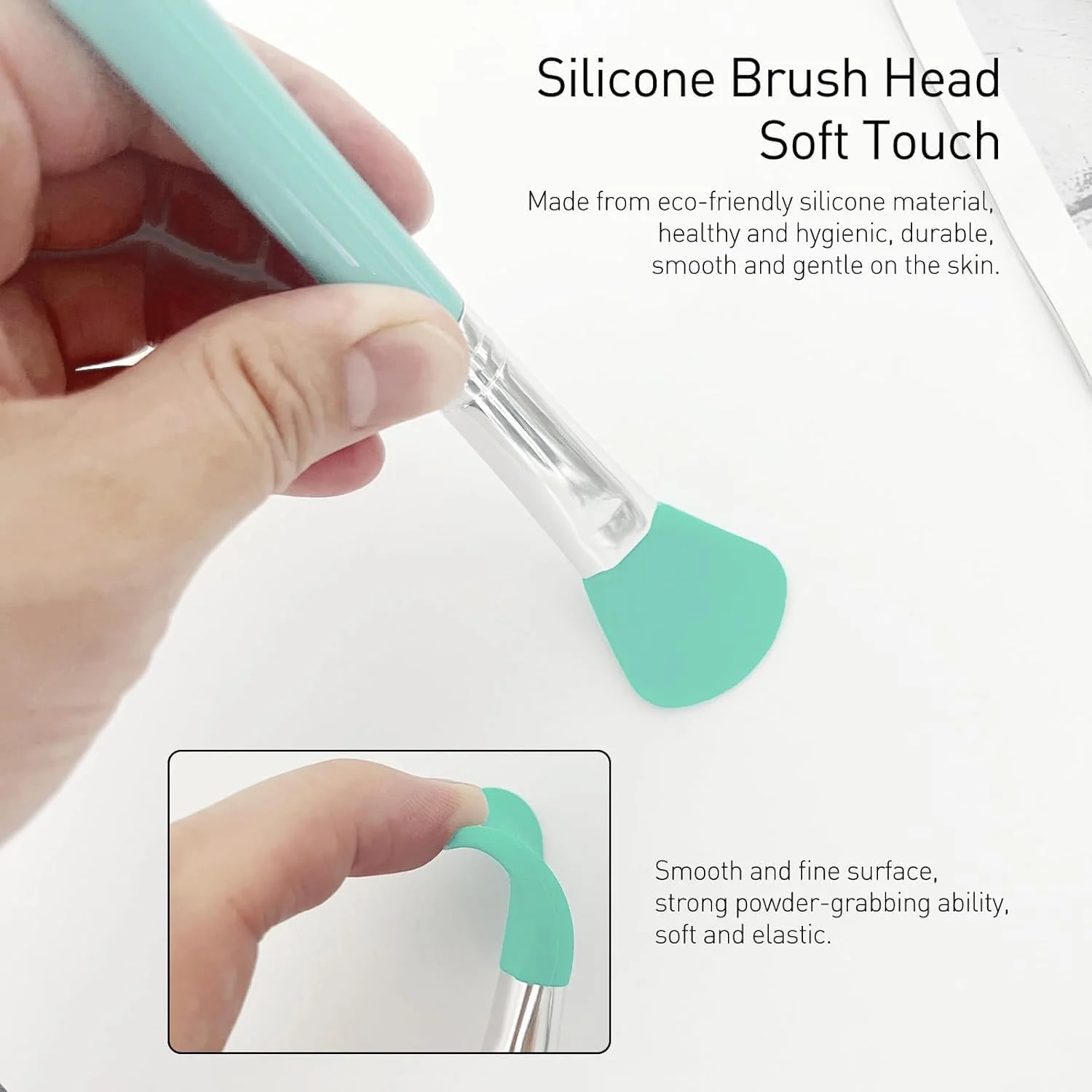 ست برس آرایشی سیلیکونی 7 تکه BURRDOFF (همراه با کیف چرمی). اپلیکاتور برای ماسک صورت، خط چشم، ابرو، سایه چشم، محصولات آرایشی کرمی، آرایش لب و رزین UV اپوکسی هنر و صنایع دستی (نعنایی) ست برس آرایشی سیلیکونی 7 تکه BURRDOFF (همراه با کیف چرمی). اپلیکاتور برای ماسک صورت، خط چشم، ابرو، سایه چشم، محصولات آرایشی کرمی، آرایش لب و رزین UV اپوکسی هنر و صنایع دستی (نعنایی)