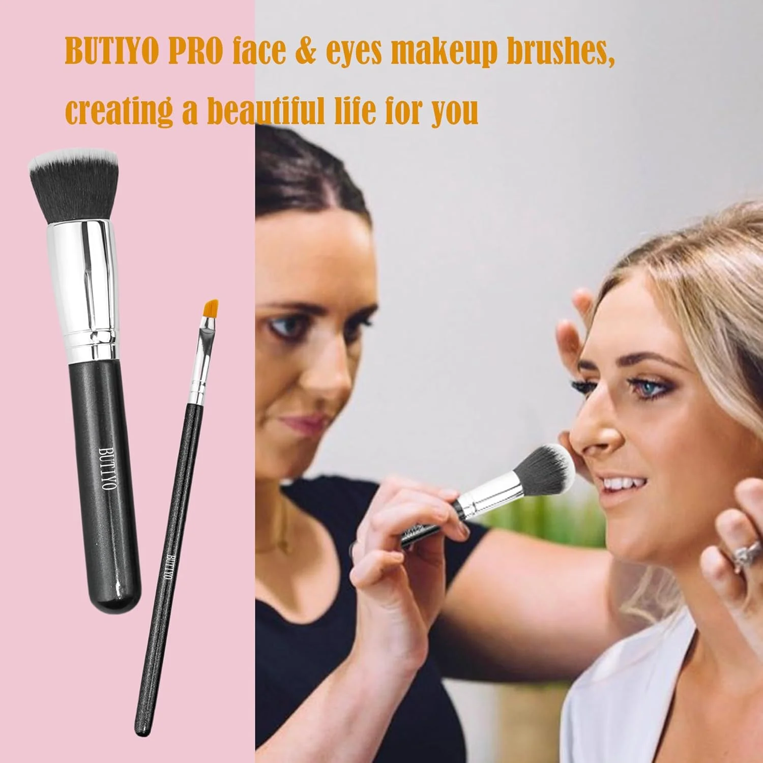 ست برس آرایشی BUTIYO، 15 عدد برس مصنوعی برای کرم پودر، کانسیلر، سایه چشم، رژگونه، ابرو با رنگ مشکی (15 عددی) FB029 ست برس آرایشی BUTIYO، 15 عدد برس مصنوعی برای کرم پودر، کانسیلر، سایه چشم، رژگونه، ابرو با رنگ مشکی (15 عددی) FB029