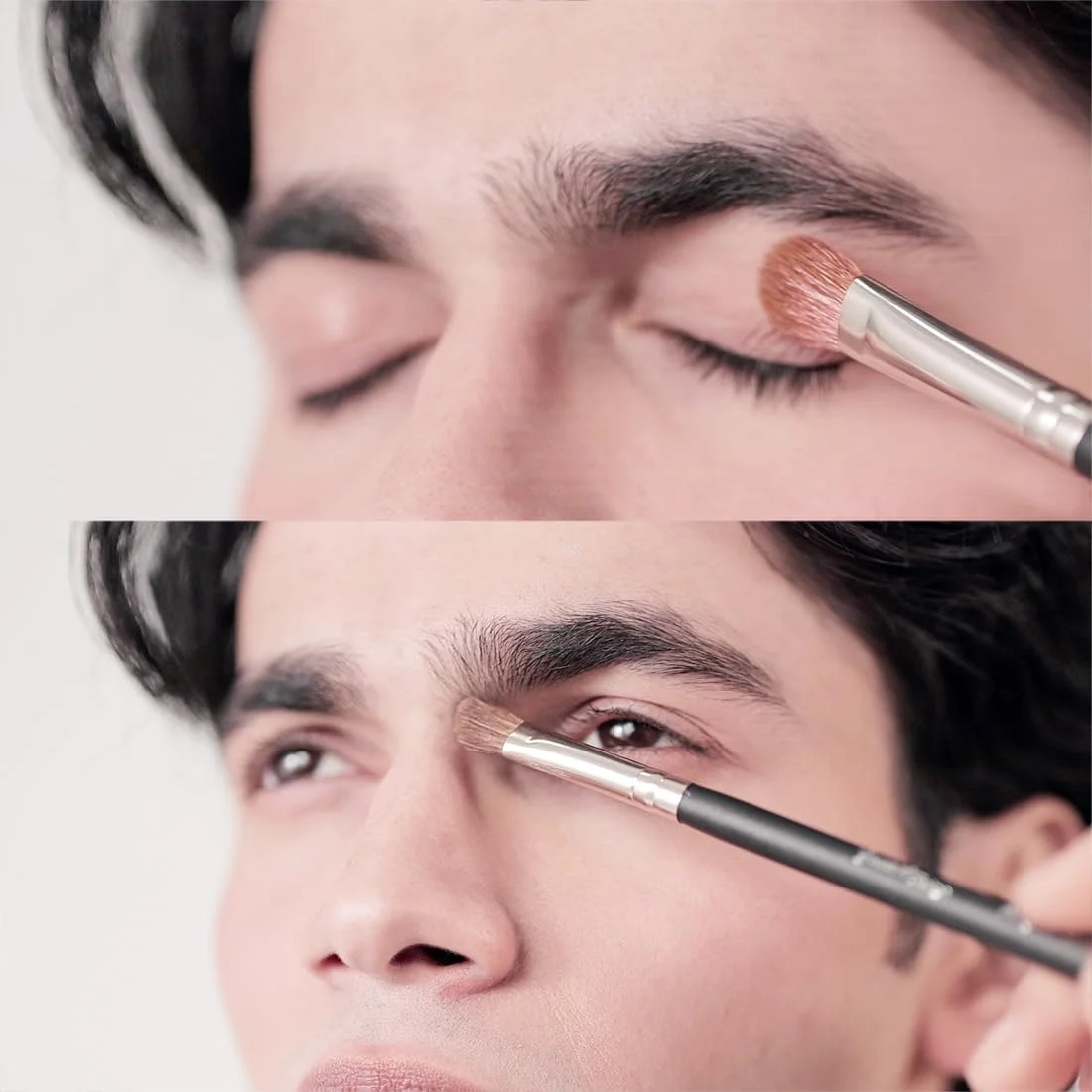 ست 16 عددی برس آرایشی چشم Bueart Design Pro برای سایه چشم، ابرو، خط چشم، مژه، برس ترکیبی سایه چشم موی طبیعی، ست برس آرایشی ضروری روزانه با موهای بز و اسبچه ممتاز