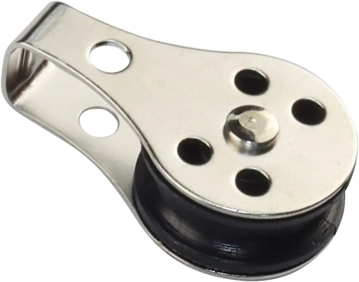 SEMOOR قرقره 5 عددی استیل ضد زنگ، بلوک قرقره، چرخ بکسل سیم آویز، قرقره کابل سیم بکسل بالابر برای طناب