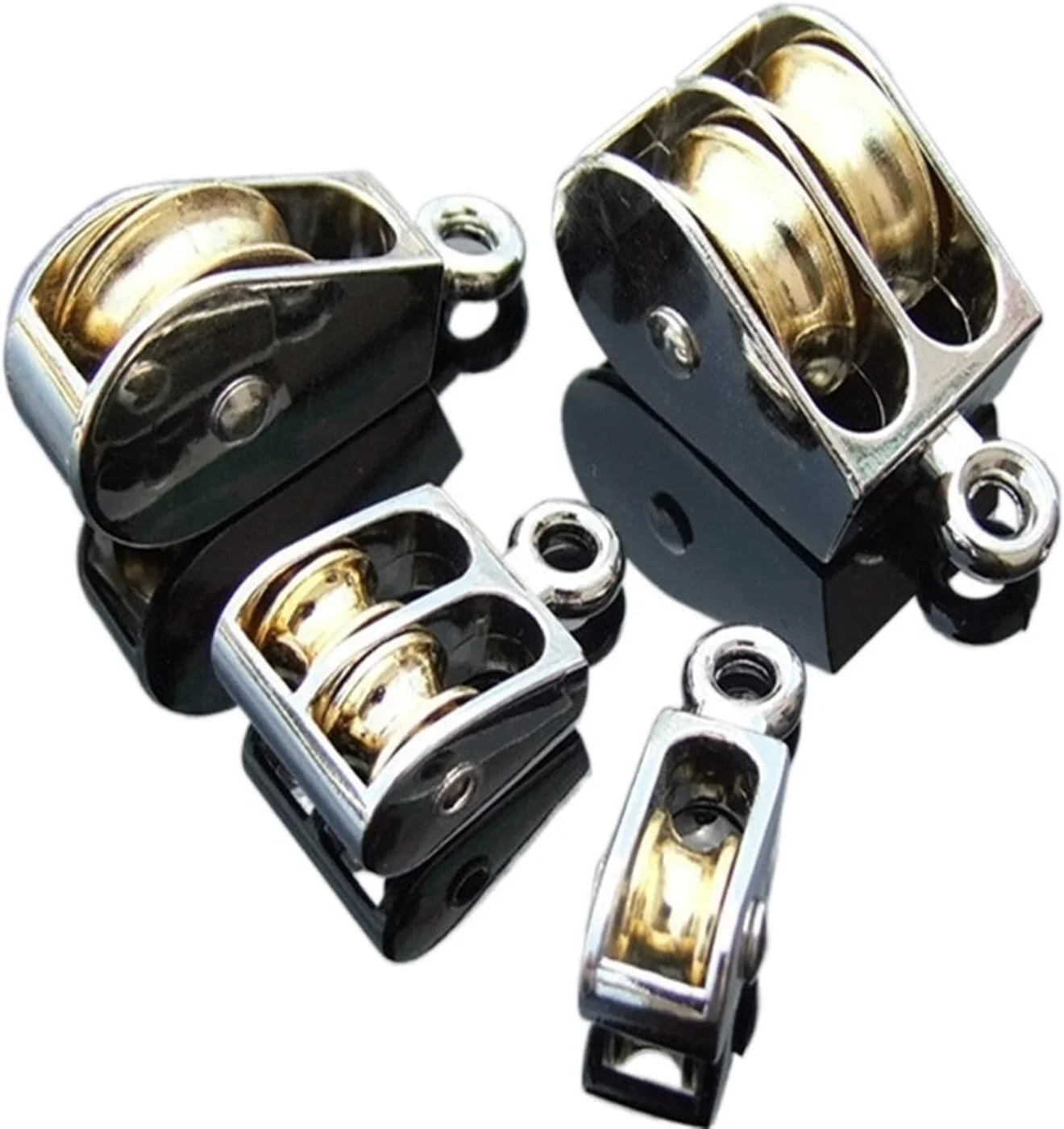 قرقره فلزی SEMOOR، قرقره ثابت آلیاژ روی، بلوک تاجی و قرقره، چرخ بالابر، قرقره تک/دوبل (اندازه: قرقره تک 36 میلی متر)