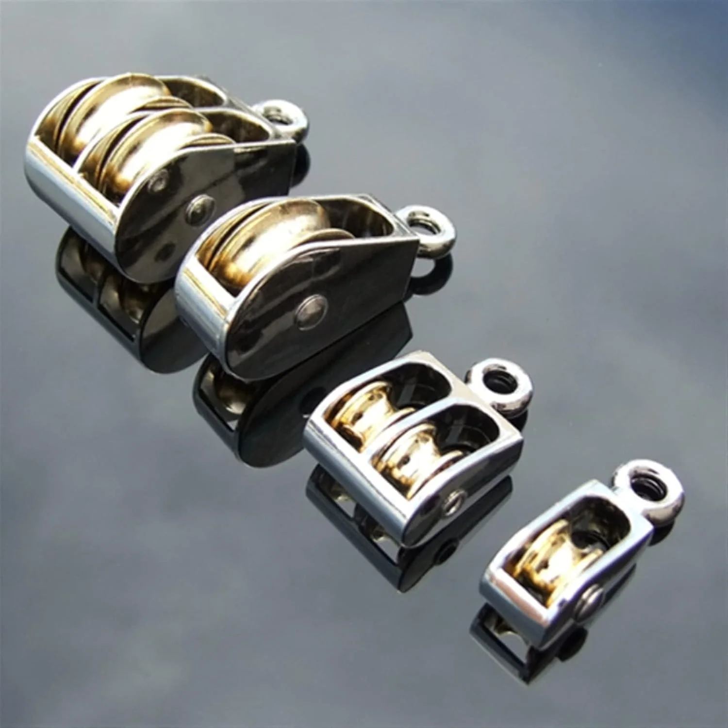 قرقره فلزی SEMOOR، قرقره ثابت آلیاژ روی، بلوک تاجی و قرقره، چرخ بالابر، قرقره تک/دوبل (اندازه: قرقره تک 36 میلی متر)