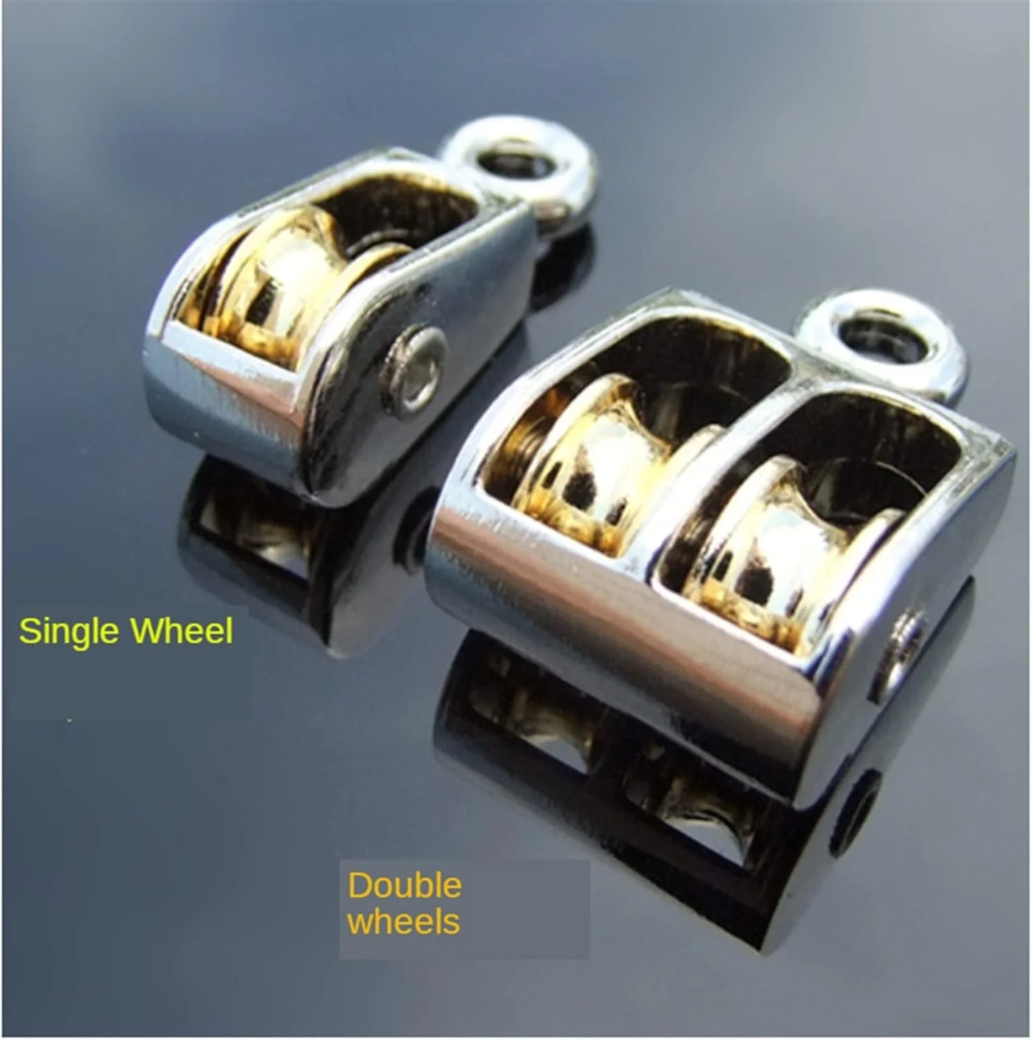 قرقره فلزی SEMOOR، قرقره ثابت آلیاژ روی، بلوک تاجی و قرقره، چرخ بالابر، قرقره تک/دوبل (اندازه: قرقره تک 36 میلی متر)