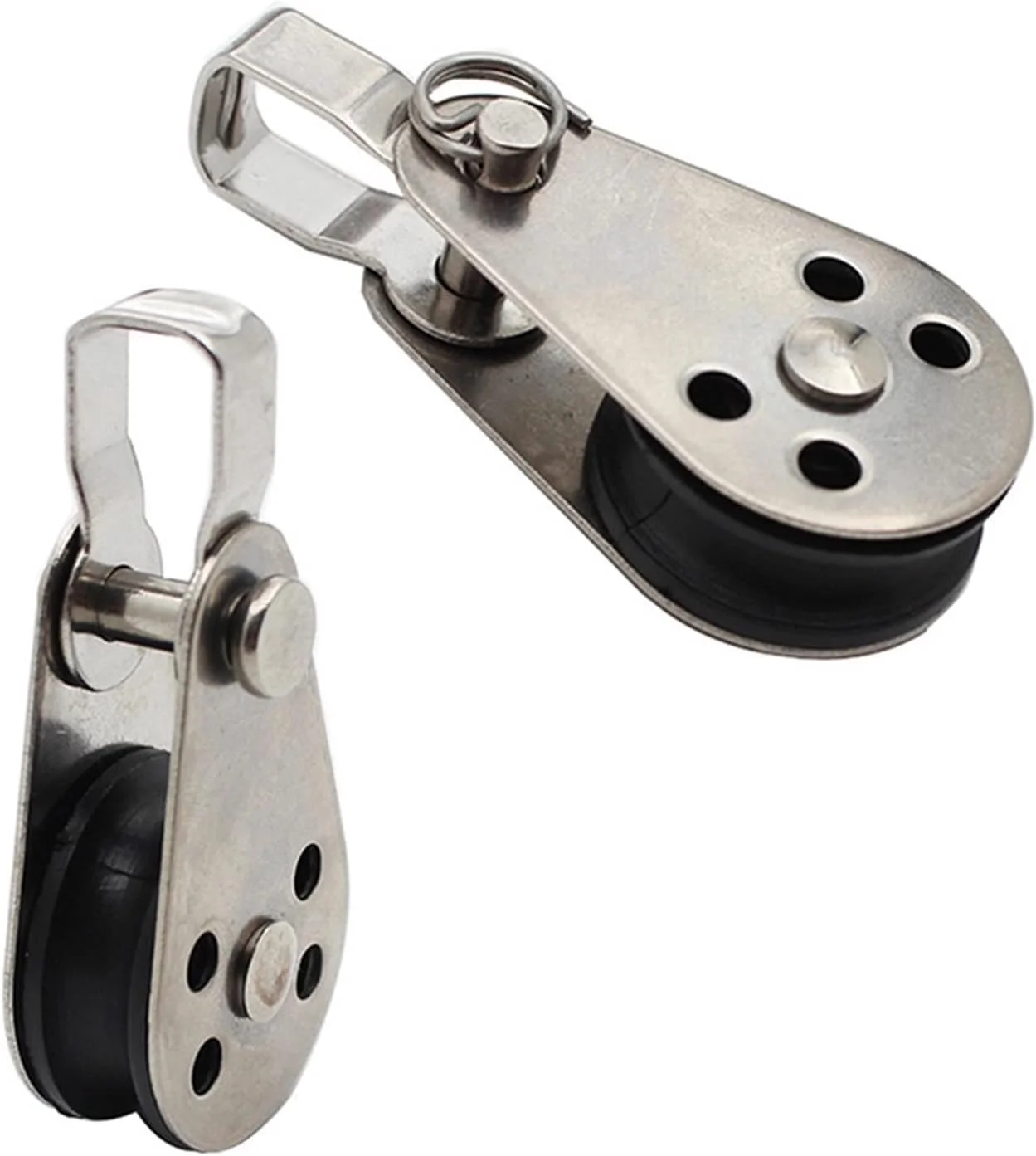 SEMOOR قرقره بلبرینگ قرقره ای تک چرخ چرخان مجموعه قرقره طناب بالابر بلبرینگ ابزار چرخ بالابر فولاد ضد زنگ SEMOOR قرقره بلبرینگ قرقره ای تک چرخ چرخان مجموعه قرقره طناب بالابر بلبرینگ ابزار چرخ بالابر فولاد ضد زنگ