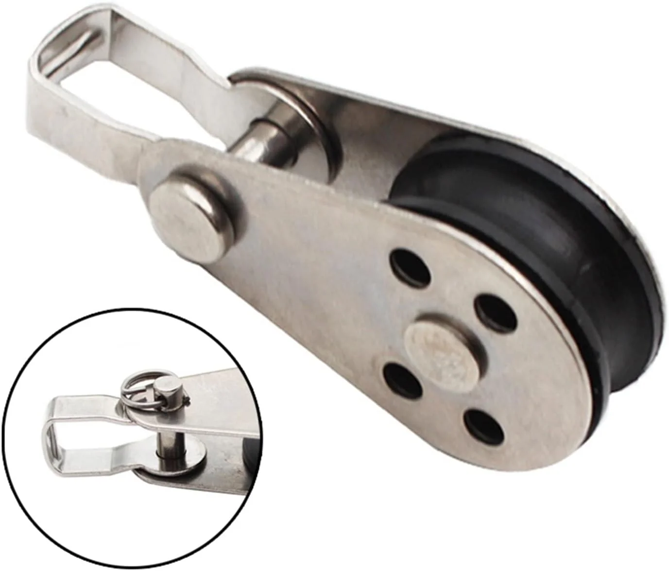 SEMOOR قرقره بلبرینگ قرقره ای تک چرخ چرخان مجموعه قرقره طناب بالابر بلبرینگ ابزار چرخ بالابر فولاد ضد زنگ SEMOOR قرقره بلبرینگ قرقره ای تک چرخ چرخان مجموعه قرقره طناب بالابر بلبرینگ ابزار چرخ بالابر فولاد ضد زنگ