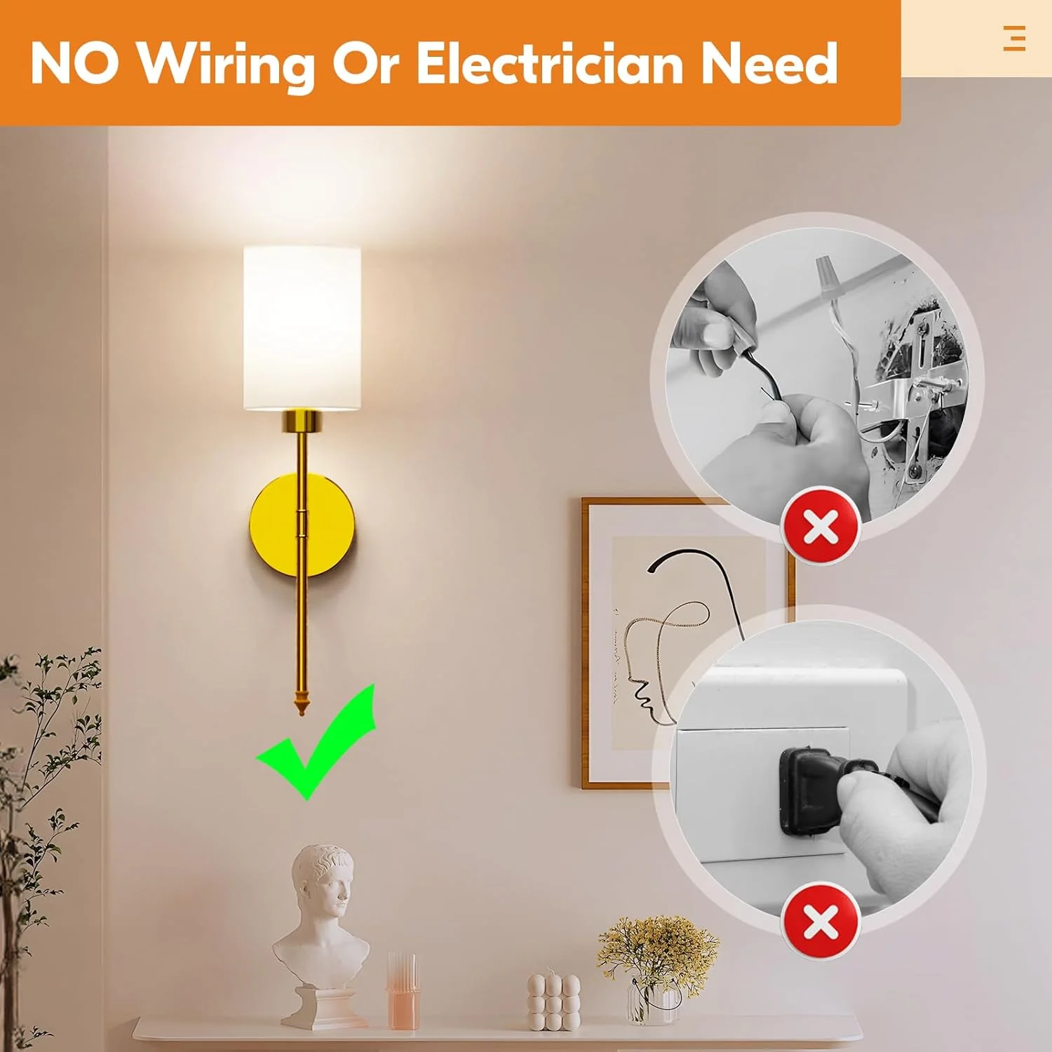 ست 2 عددی شمعدان دیواری باتری خور NIORSUN، چراغ های دیواری بی سیم طلایی قابل شارژ با لامپ های جداشدنی کم نور شونده 5200 میلی آمپر ساعتی و ریموت، دکور دیوارکوب 9 رنگ برای اتاق خواب، اتاق نشیمن، راهرو ست 2 عددی شمعدان دیواری باتری خور NIORSUN، چراغ های دیواری بی سیم طلایی قابل شارژ با لامپ های جداشدنی کم نور شونده 5200 میلی آمپر ساعتی و ریموت، دکور دیوارکوب 9 رنگ برای اتاق خواب، اتاق نشیمن، راهرو