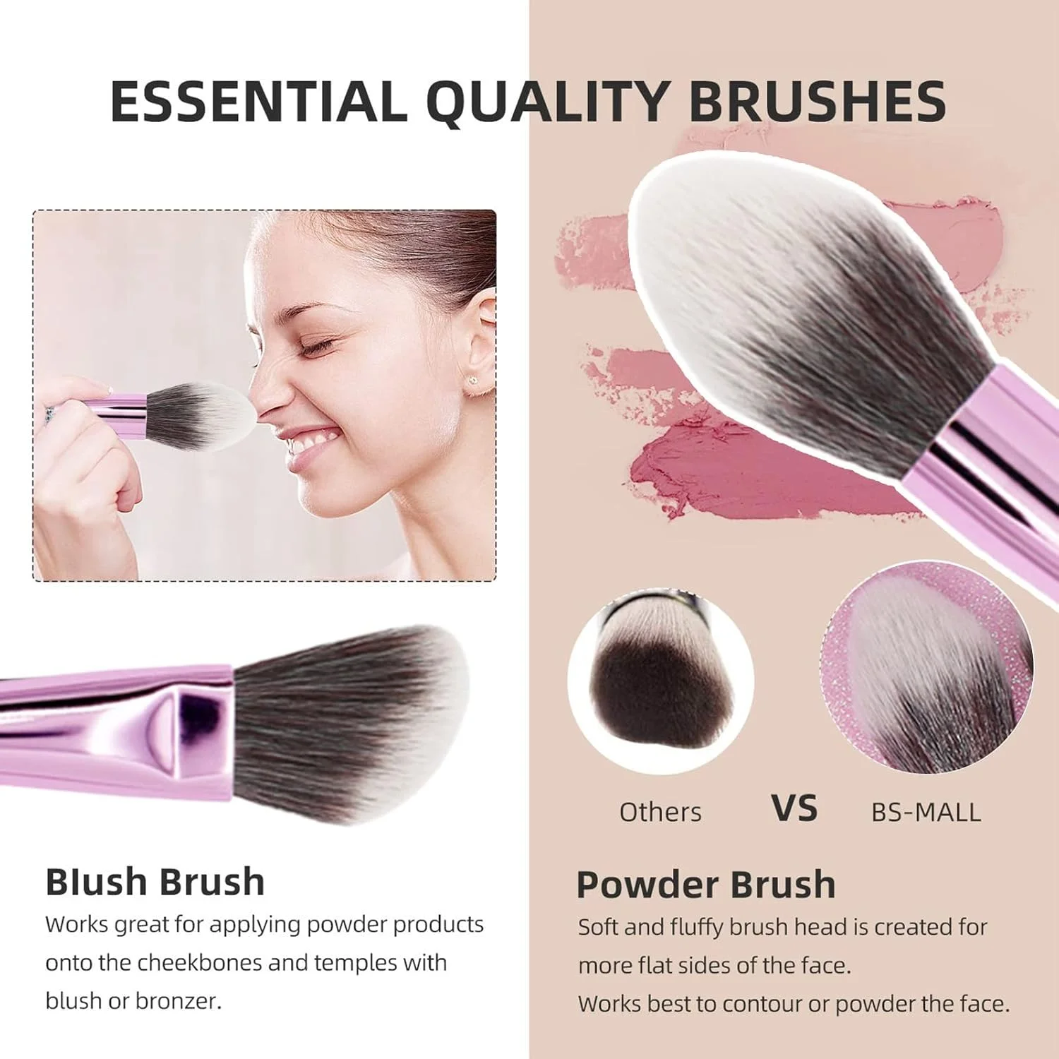 ست ابزار آرایشی اکریلیک 10 تکه برس سایه چشم کریستالی نرم، ست برس آرایشی، برس اسفنجی آرایشی (A، تک سایز) ست ابزار آرایشی اکریلیک 10 تکه برس سایه چشم کریستالی نرم، ست برس آرایشی، برس اسفنجی آرایشی (A، تک سایز)