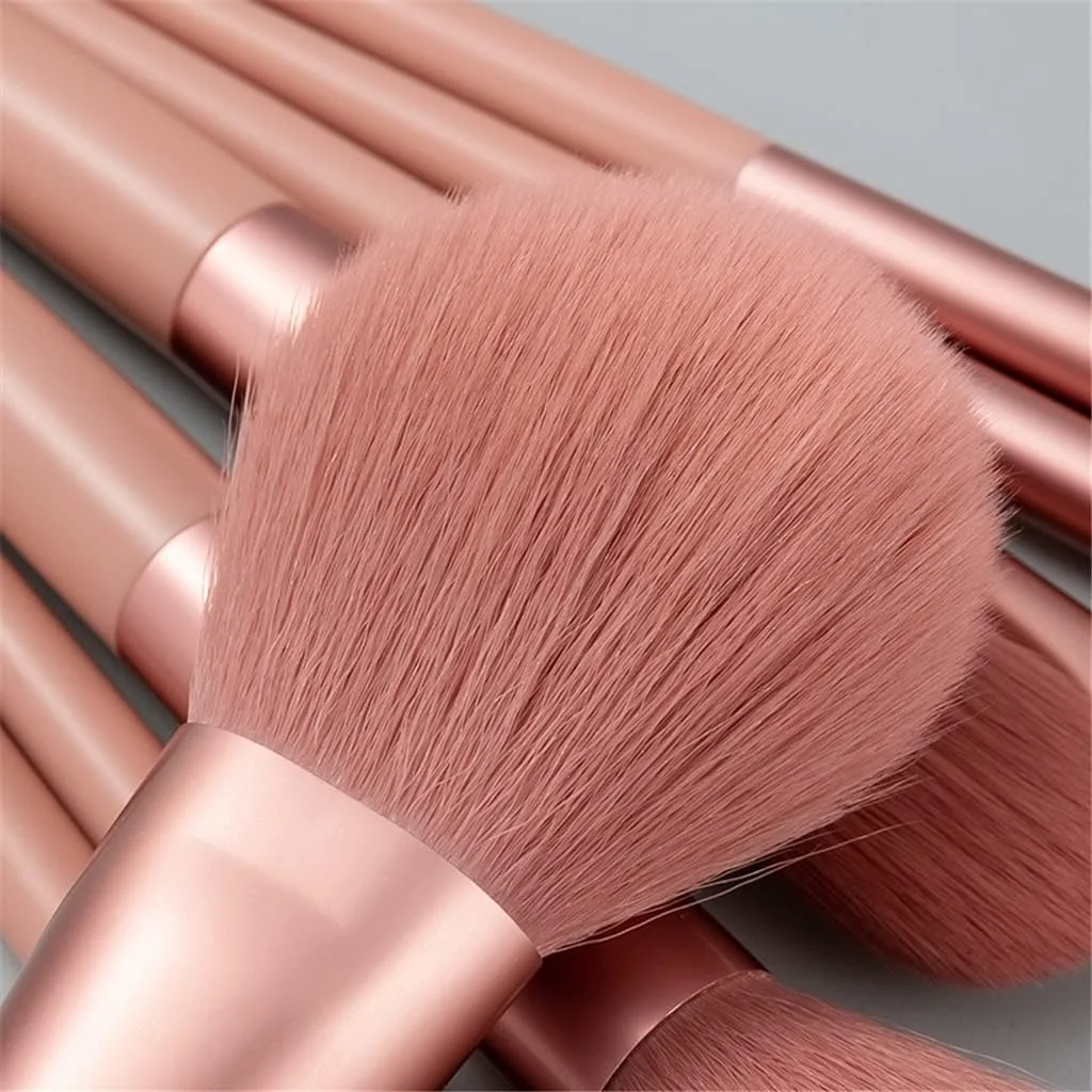 ست 8 عددی برس آرایشی با کیف زیپ دار، برس آرایش برای کرم پودر، پودر، هایلایتر، صورت، سایه چشم، ابزار آرایشی ترکیبی ست 8 عددی برس آرایشی با کیف زیپ دار، برس آرایش برای کرم پودر، پودر، هایلایتر، صورت، سایه چشم، ابزار آرایشی ترکیبی