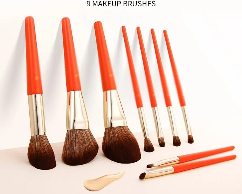 ست برس آرایشی 8-14 عددی، برس های حرفه ای آرایش، پودر، کرم پودر، سایه چشم، ابزار آرایشی